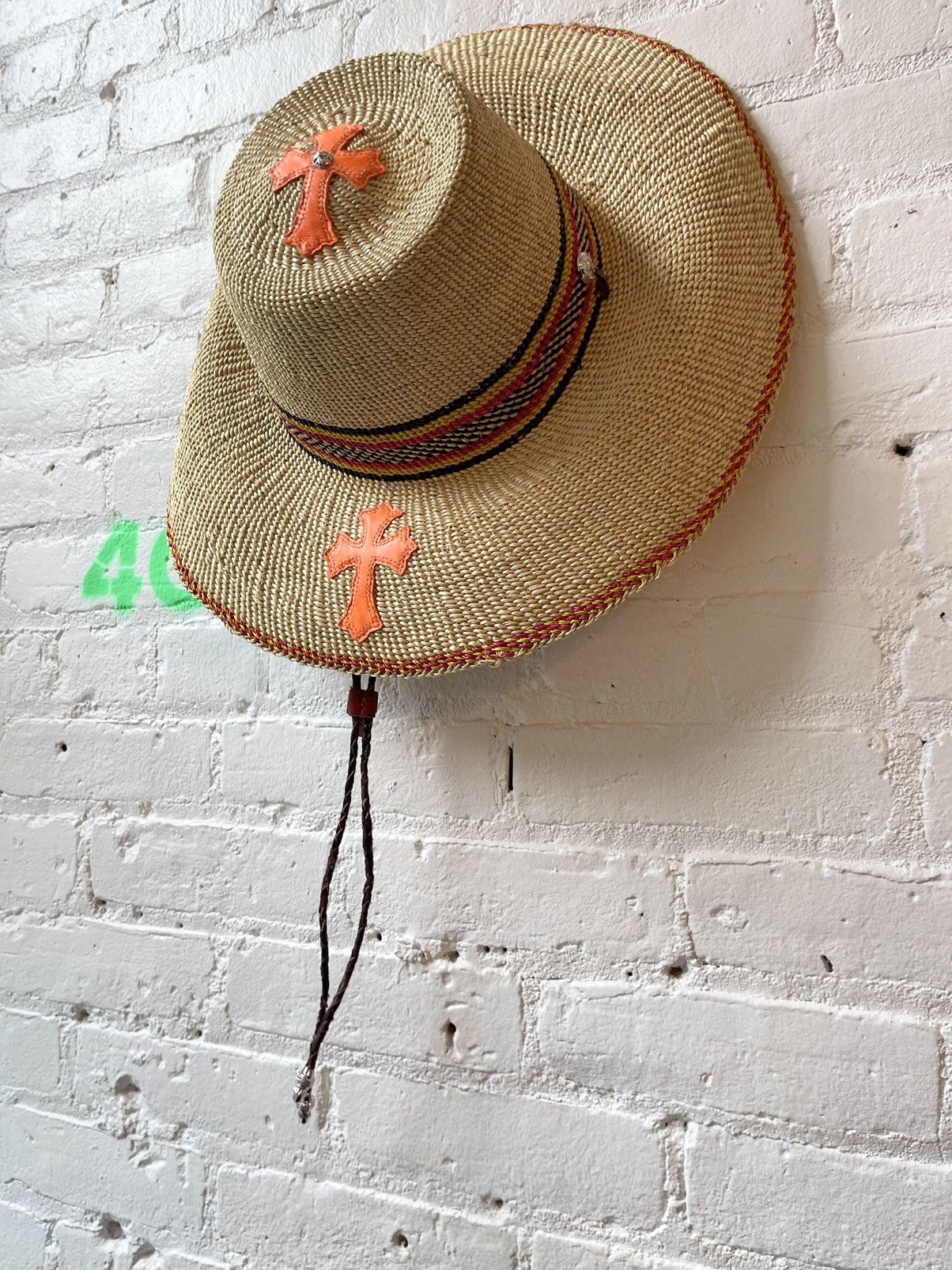 Chrome Hearts Chrome Hearts 1/8 2023 STRAW VACATION HAT CROSS PATCH 4G Size ONE SIZE - 11 Thumbnail
