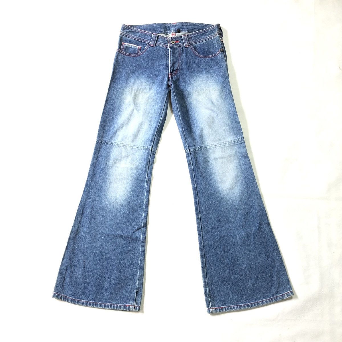 20471120 × Japanese Brand Alba Rosa Selvedge Flare Jeans Size 29" - 1 Thumbnail