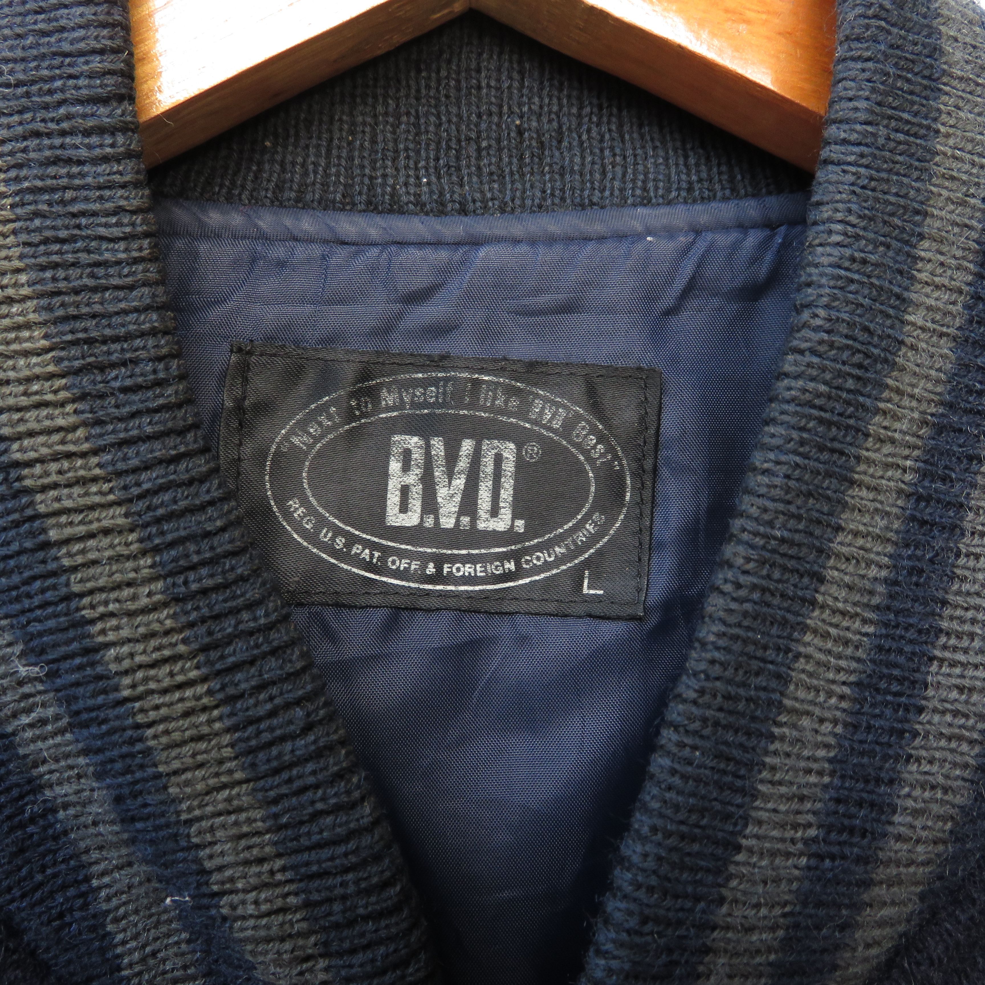 Vintage Vintage 90s BVD Wool Varsity Jacket Size US L / EU 52-54 / 3 - 5 Thumbnail