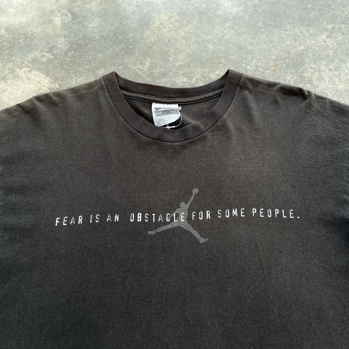 Nike × Vintage [Final] Vintage Nike Michael Jordan Fear Is An Illusion tee Size US M / EU 48-50 / 2 - 4 Thumbnail
