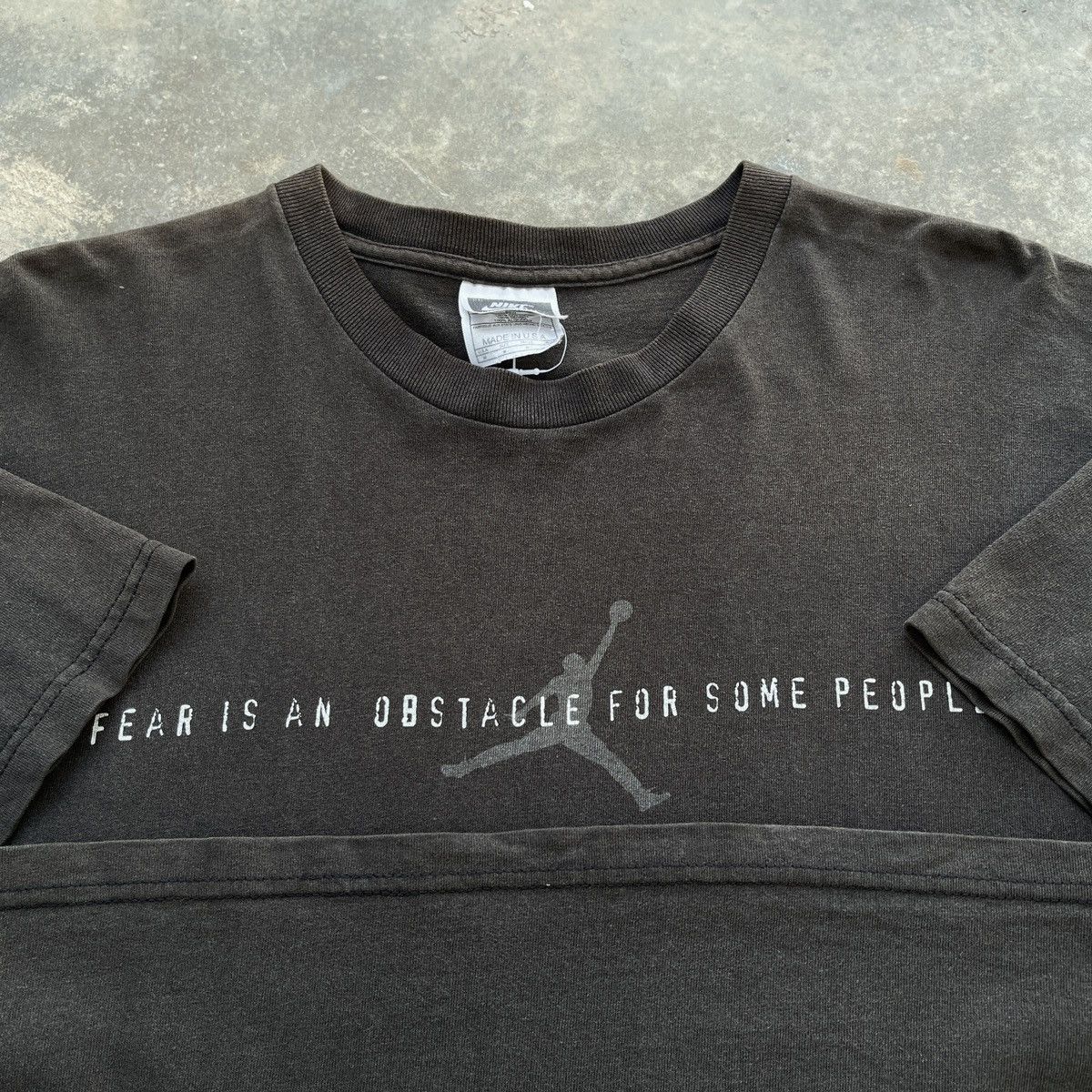 Nike × Vintage [Final] Vintage Nike Michael Jordan Fear Is An Illusion tee Size US M / EU 48-50 / 2 - 6 Thumbnail