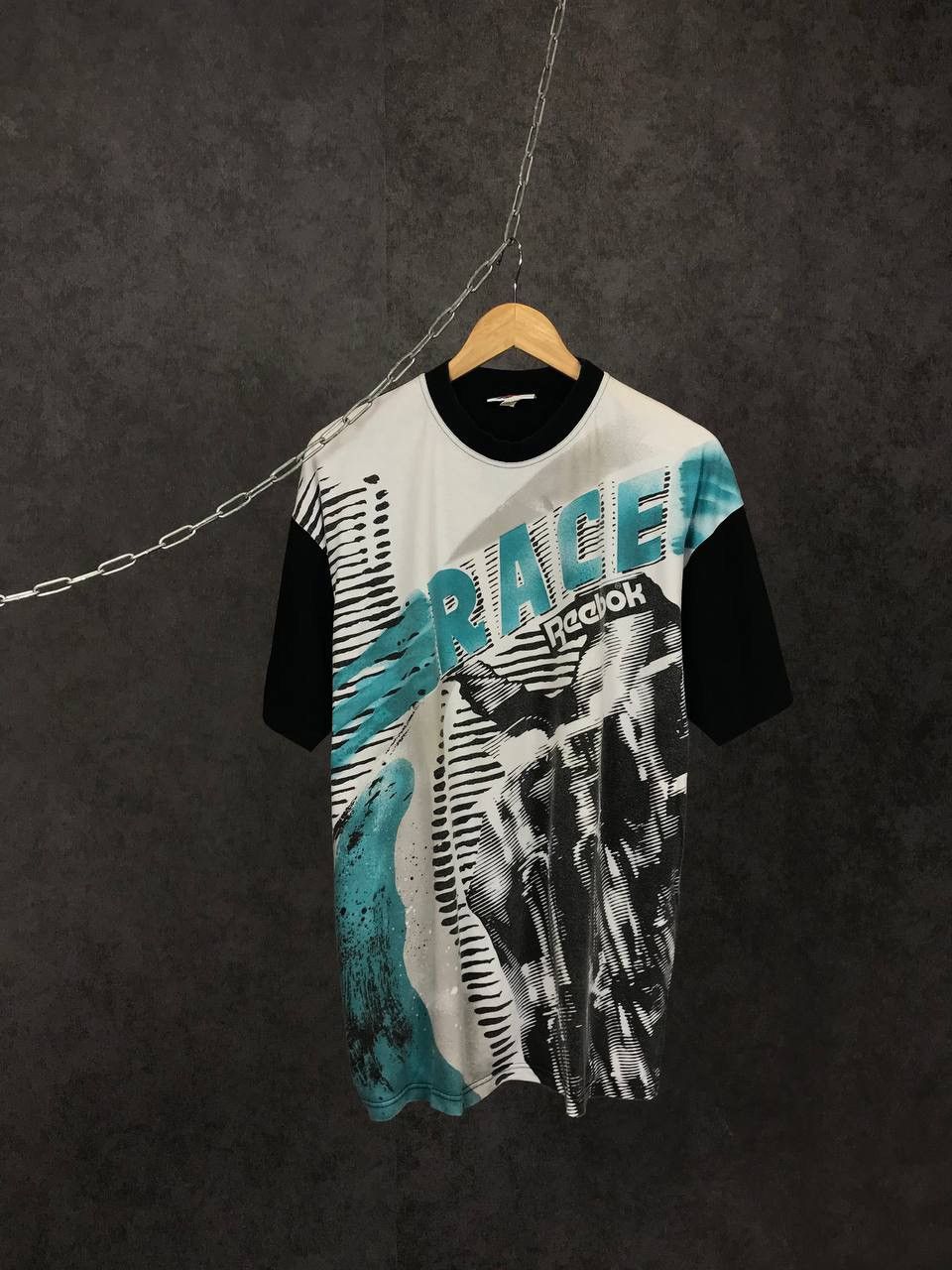 Reebok × Vintage Reebok Race racing overprinted vintage tee Size US L / EU 52-54 / 3 - 1 Thumbnail