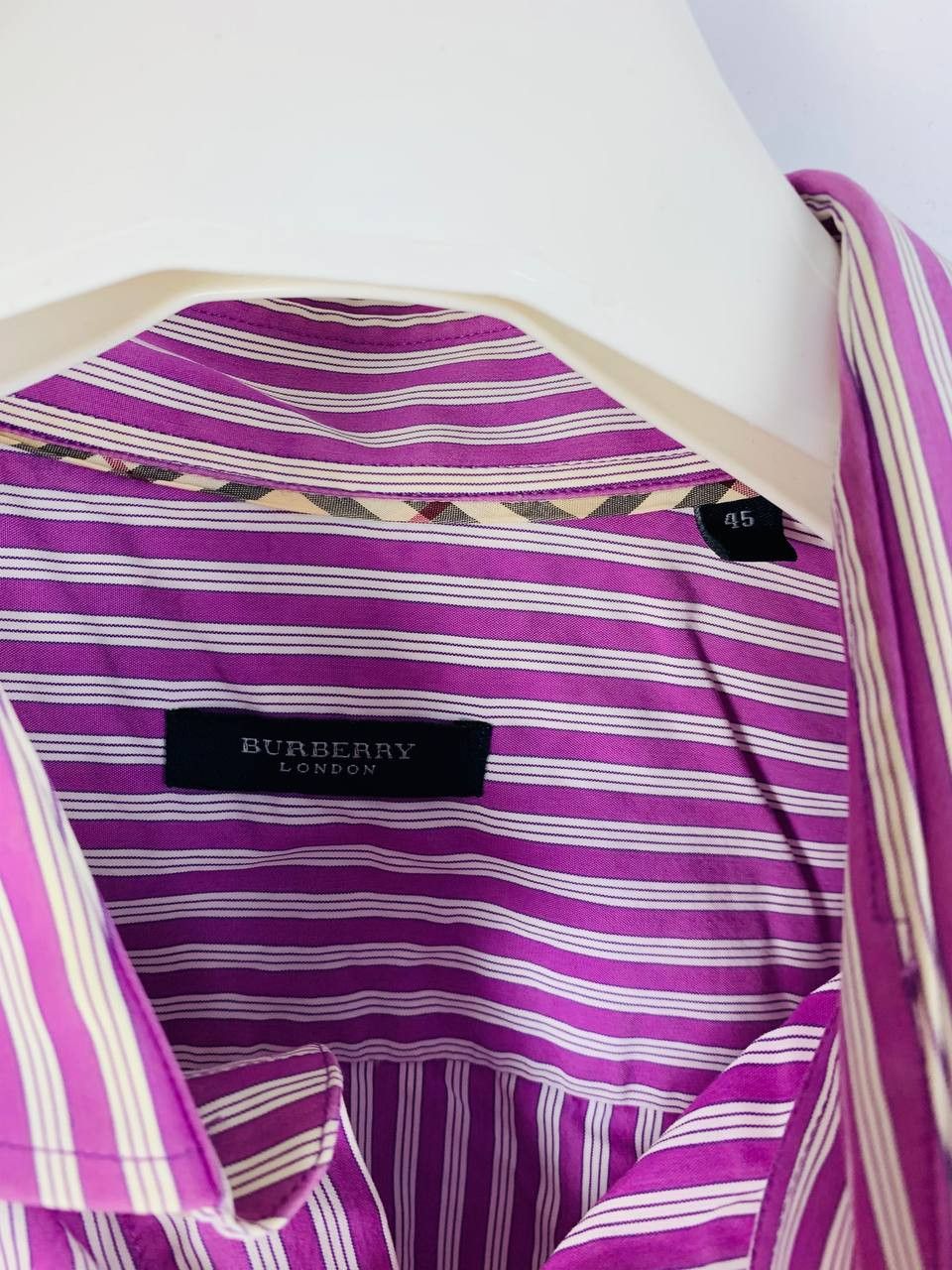 Burberry Burberry shirt button ups striped cotton 45 Size US M / EU 48-50 / 2 - 13 Thumbnail