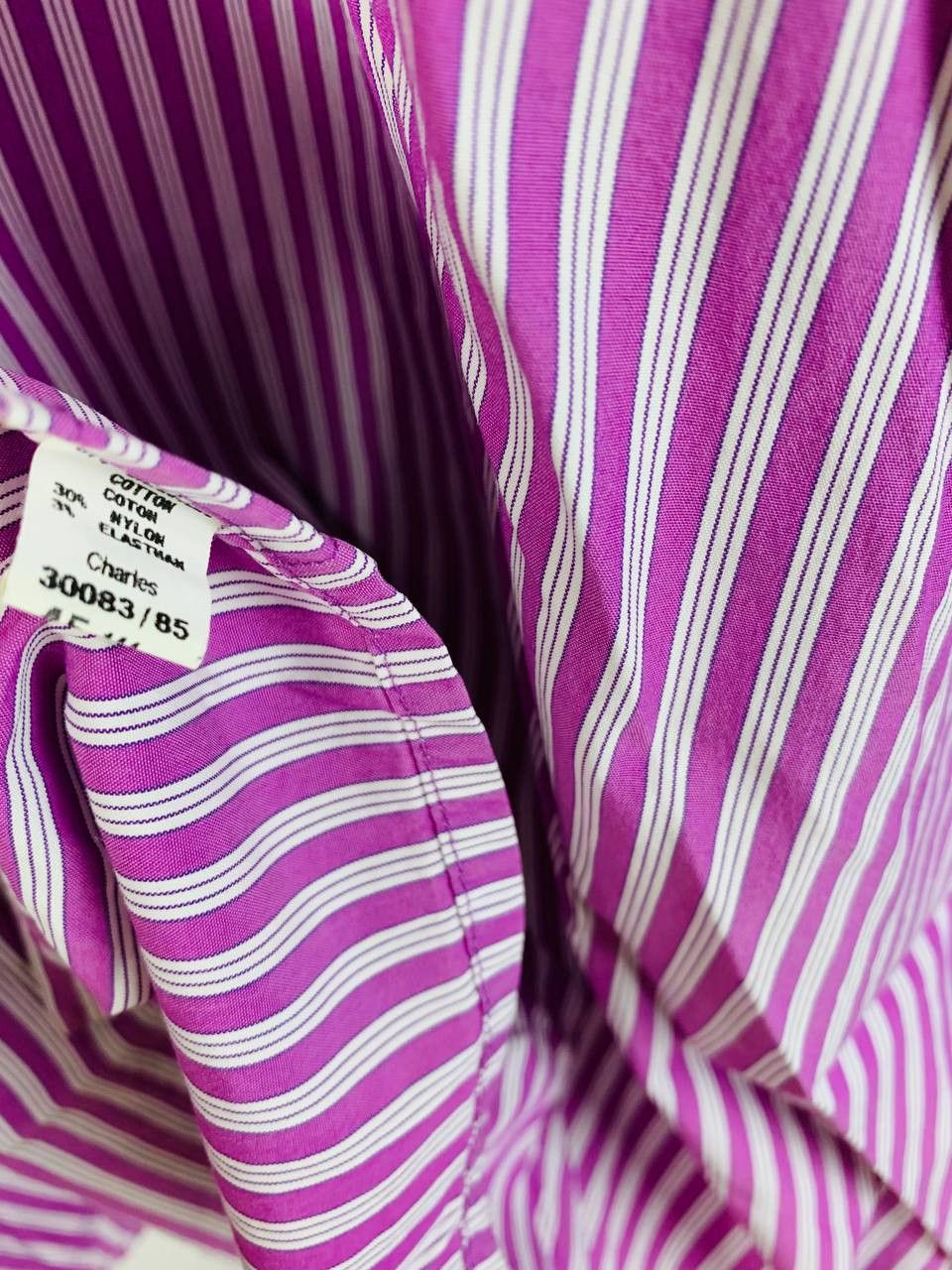 Burberry Burberry shirt button ups striped cotton 45 Size US M / EU 48-50 / 2 - 14 Thumbnail
