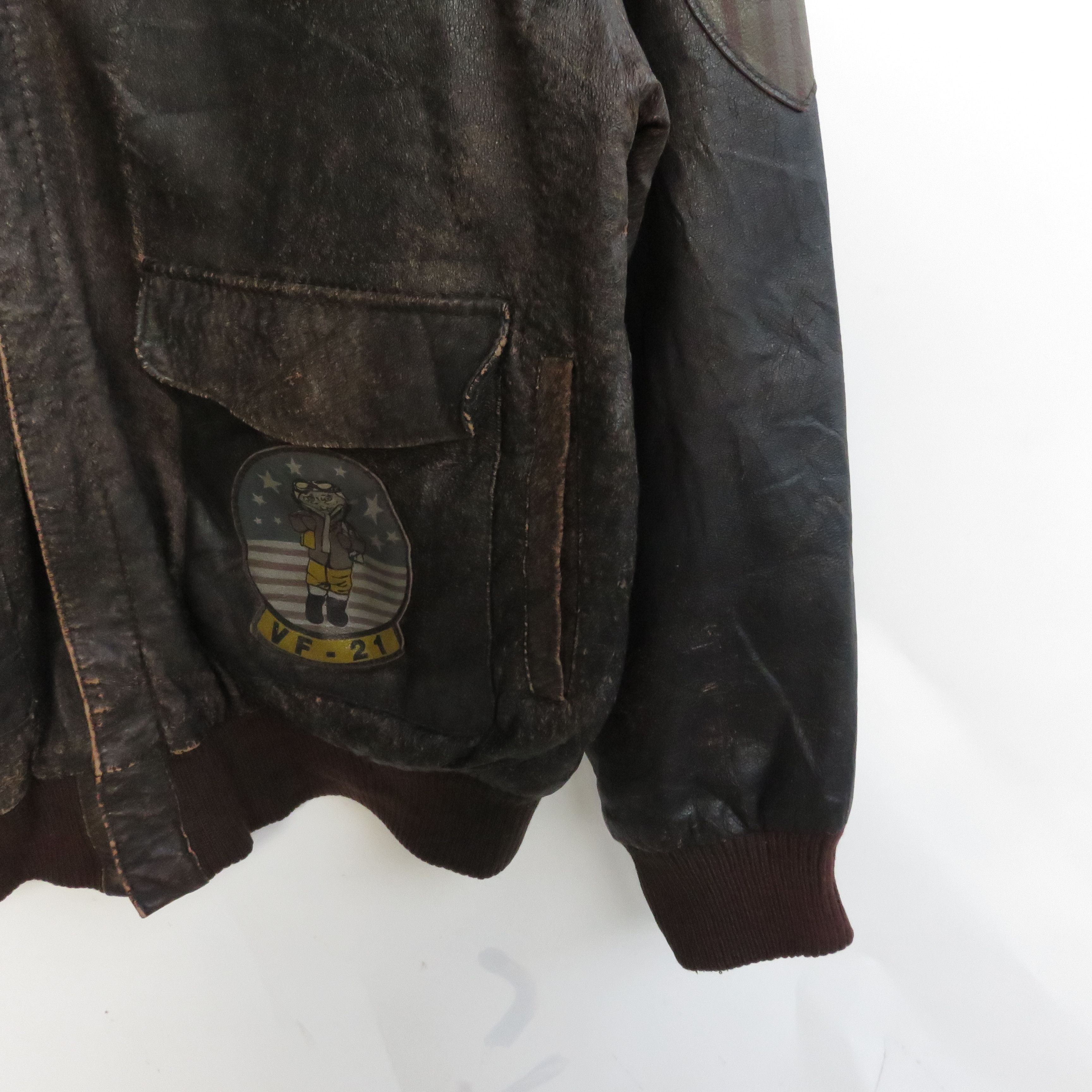 Vintage Vintage 70's US World War Leather Jacket Size US M / EU 48-50 / 2 - 5 Thumbnail