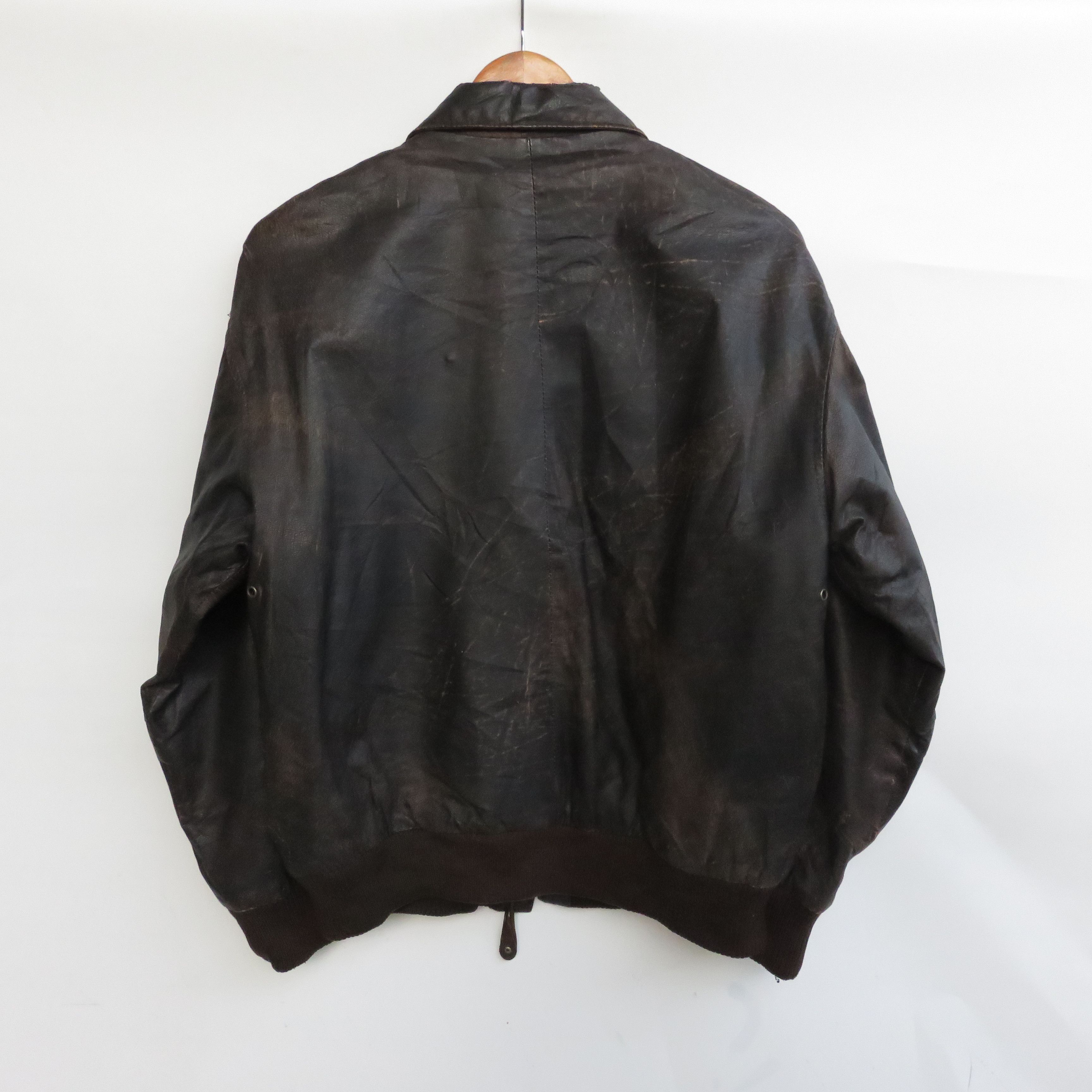 Vintage Vintage 70's US World War Leather Jacket Size US M / EU 48-50 / 2 - 18 Thumbnail