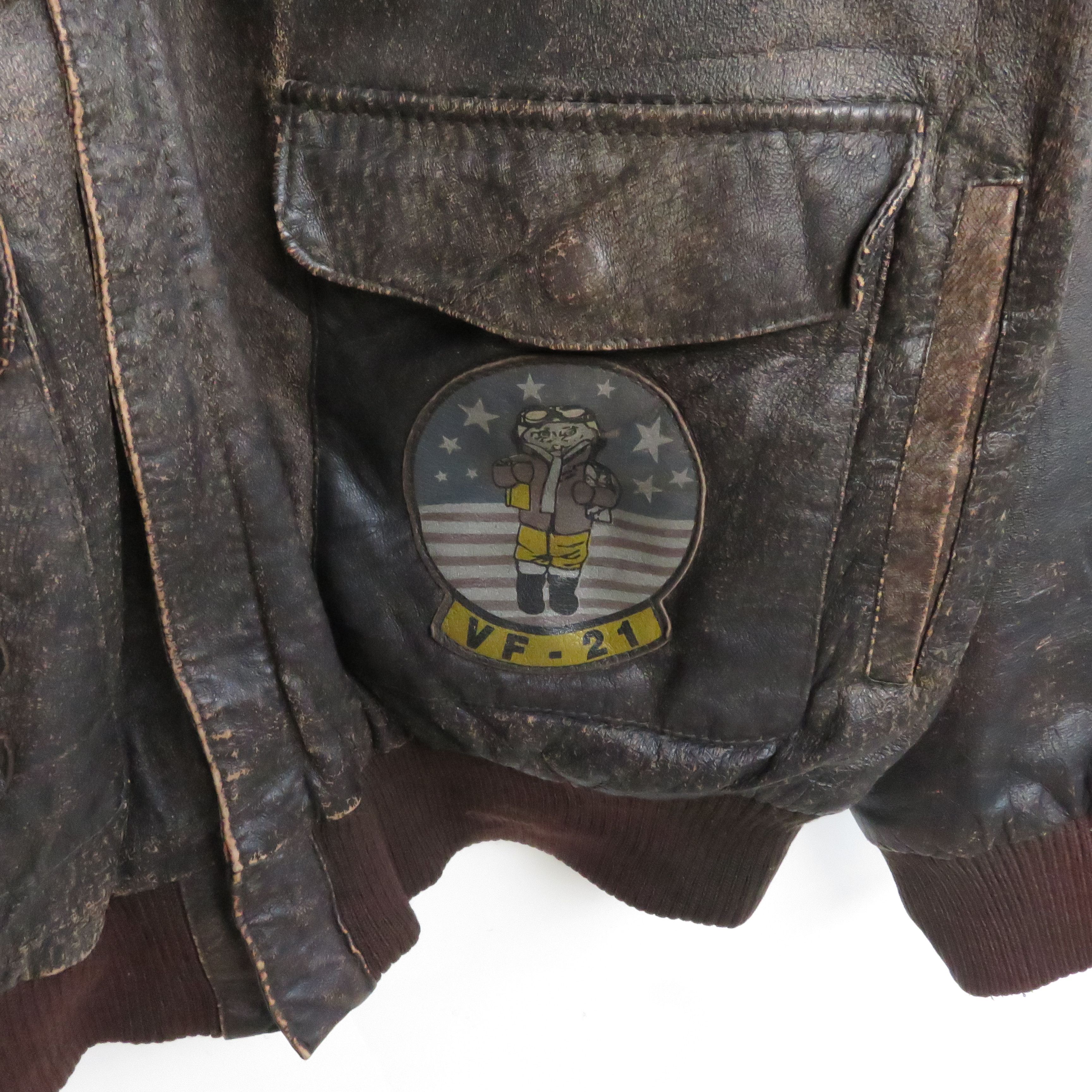 Vintage Vintage 70's US World War Leather Jacket Size US M / EU 48-50 / 2 - 7 Thumbnail