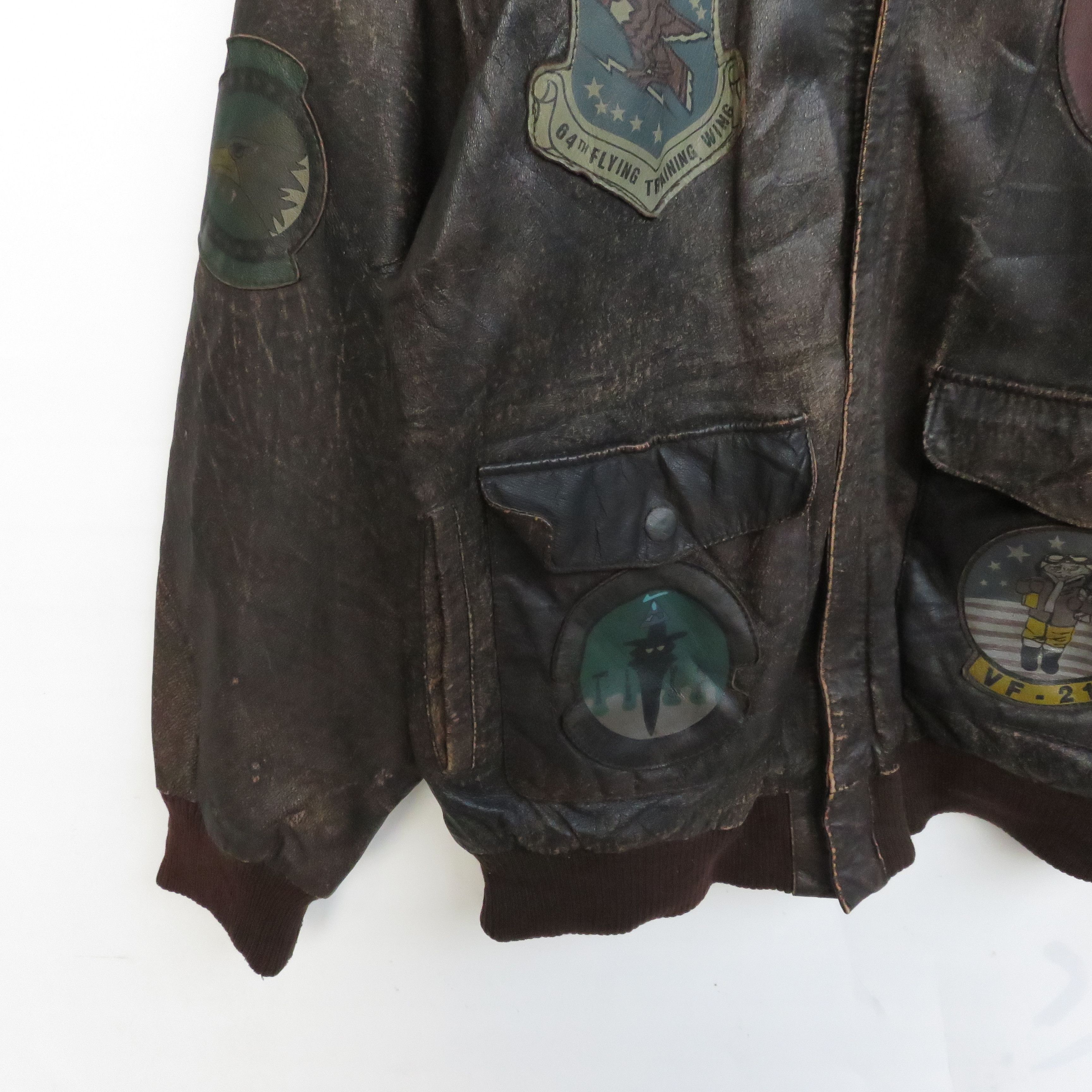 Vintage Vintage 70's US World War Leather Jacket Size US M / EU 48-50 / 2 - 4 Thumbnail