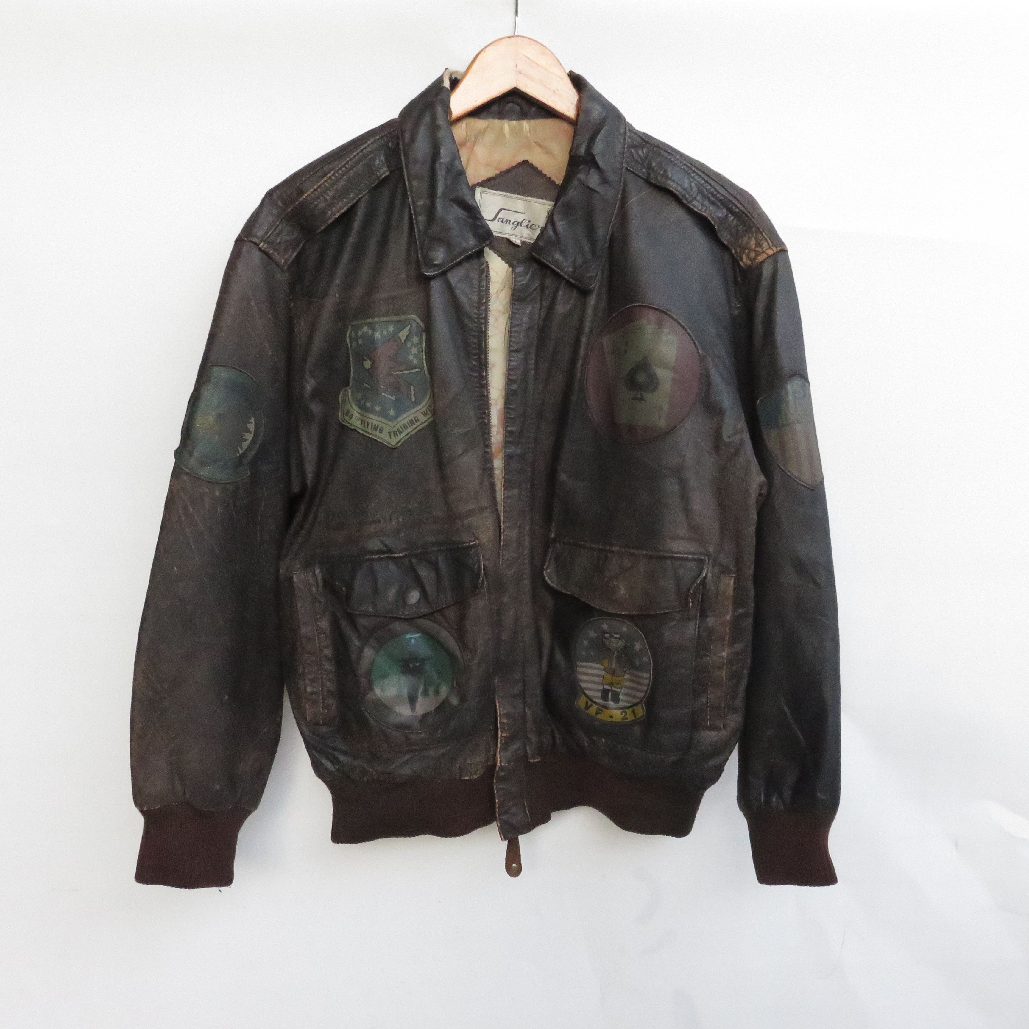 Vintage Vintage 70's US World War Leather Jacket Size US M / EU 48-50 / 2 - 1 Thumbnail