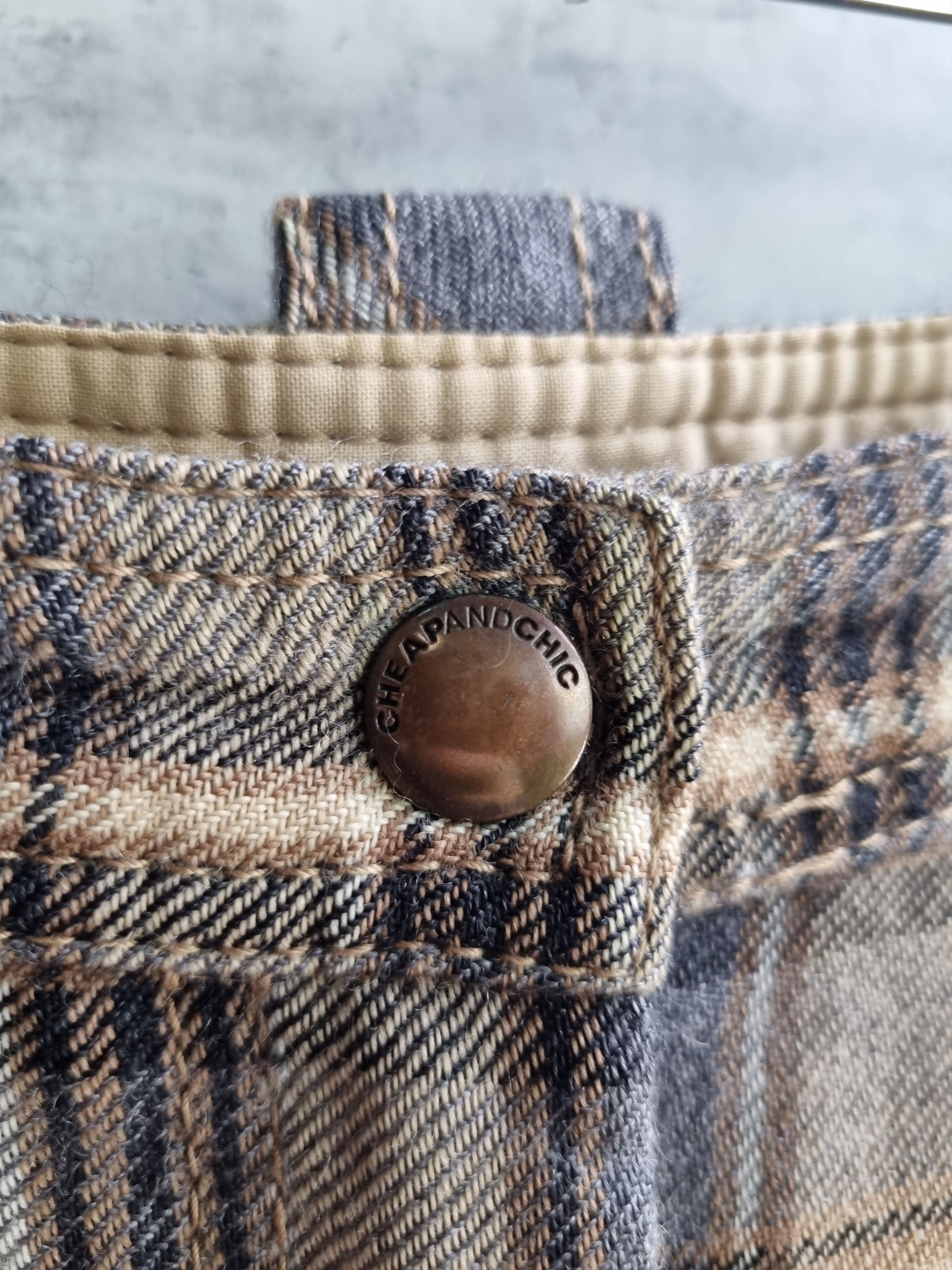 Japanese Brand × Moschino × Seditionaries Rare 90s Moschino Vintage Wool Cargo Plaid Pants Size US 29 - 11 Thumbnail