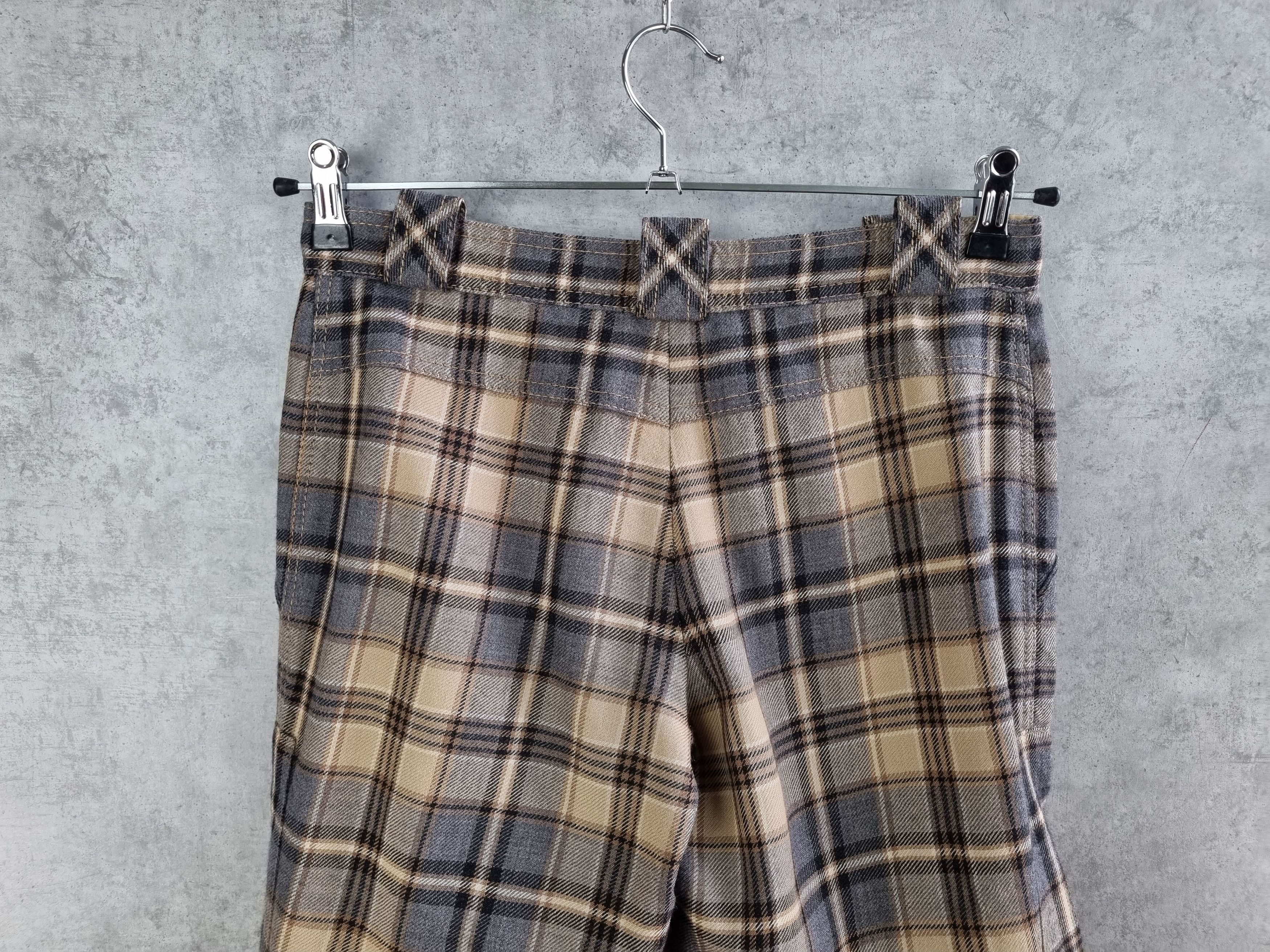 Japanese Brand × Moschino × Seditionaries Rare 90s Moschino Vintage Wool Cargo Plaid Pants Size US 29 - 13 Thumbnail