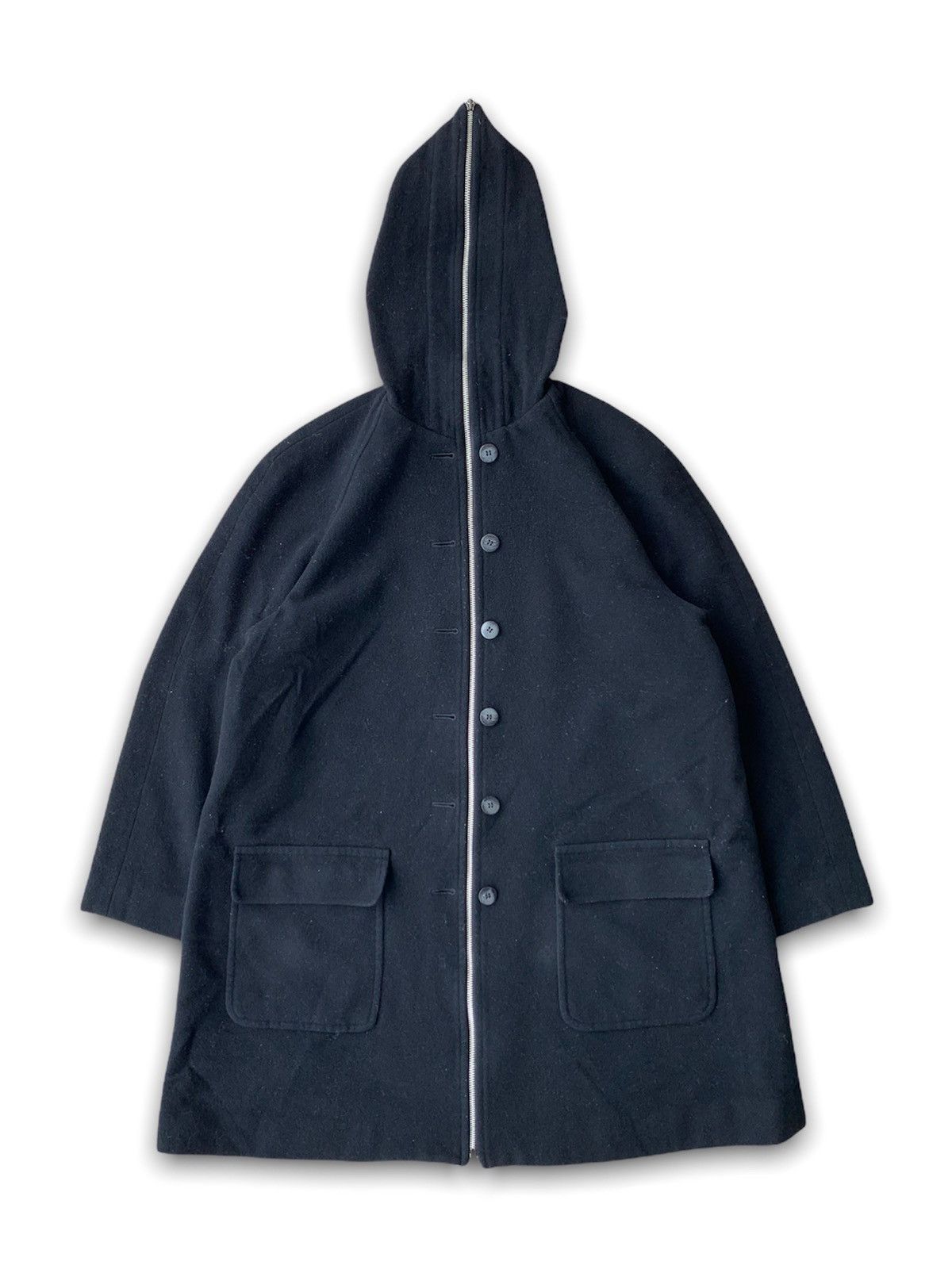 Jean Paul Gaultier Jean Paul Gaultier Full Zipper Wool Long Jacket Hoodie Size US M / EU 48-50 / 2 - 2 Thumbnail
