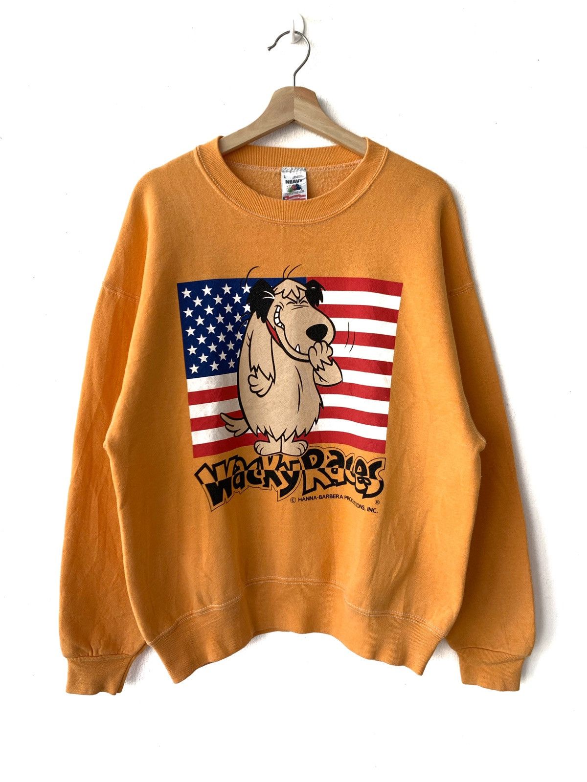 Cartoon Network Vintage 90s Wacky Races Made in Usa Yellow Crewneck Size US L / EU 52-54 / 3 - 1 Thumbnail