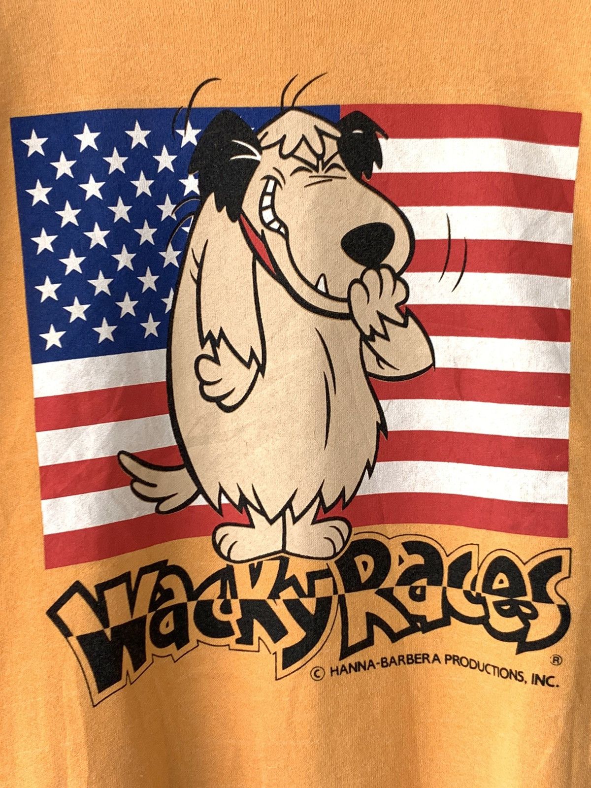 Cartoon Network Vintage 90s Wacky Races Made in Usa Yellow Crewneck Size US L / EU 52-54 / 3 - 3 Thumbnail