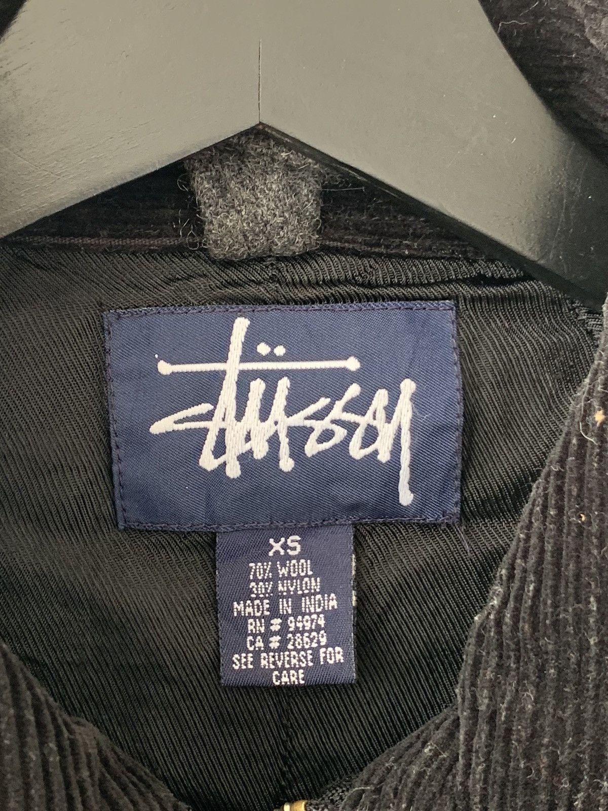 Stussy Vintage Stussy Velvet Collar Wool Jacket Size XS / US 0-2 / IT 36-38 - 6 Thumbnail
