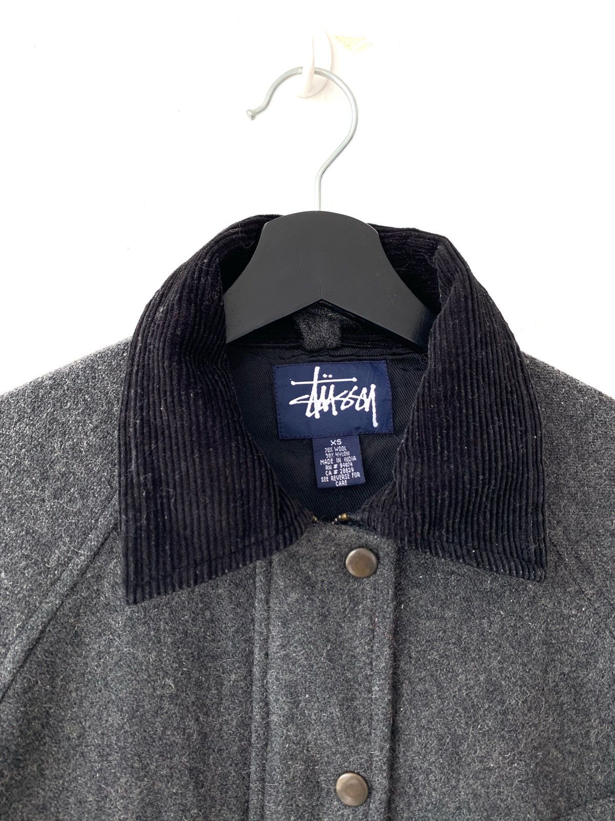 Stussy Vintage Stussy Velvet Collar Wool Jacket Size XS / US 0-2 / IT 36-38 - 5 Thumbnail