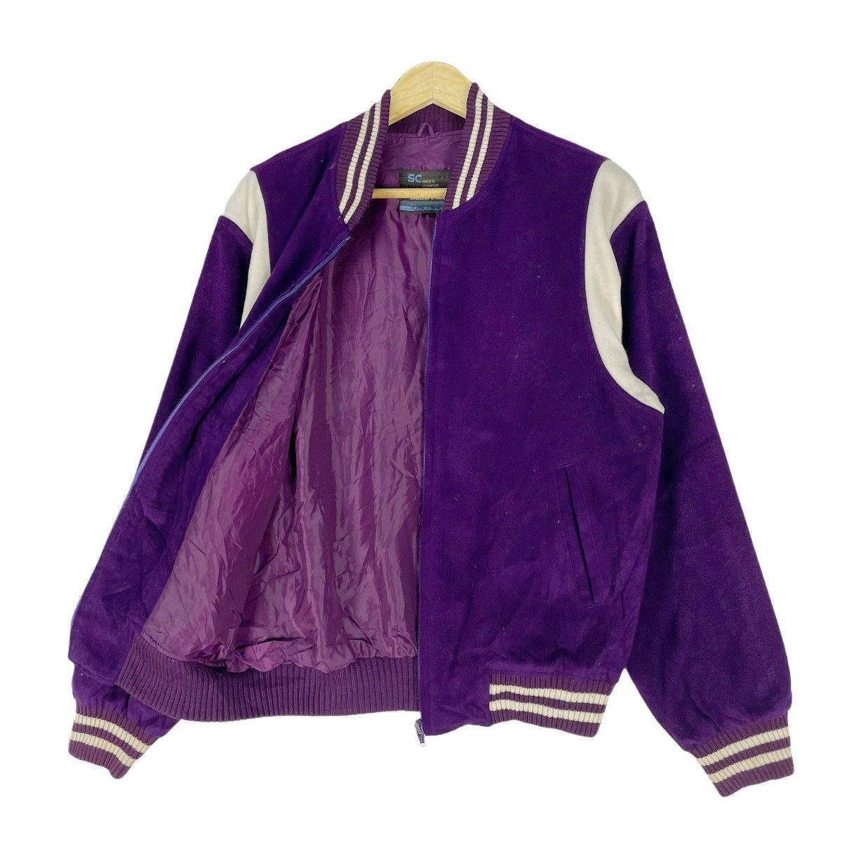 Japanese Brand ❄️SAINT CLAIL Acrylic Varsity Zipper Jacket Size US M / EU 48-50 / 2 - 6 Thumbnail