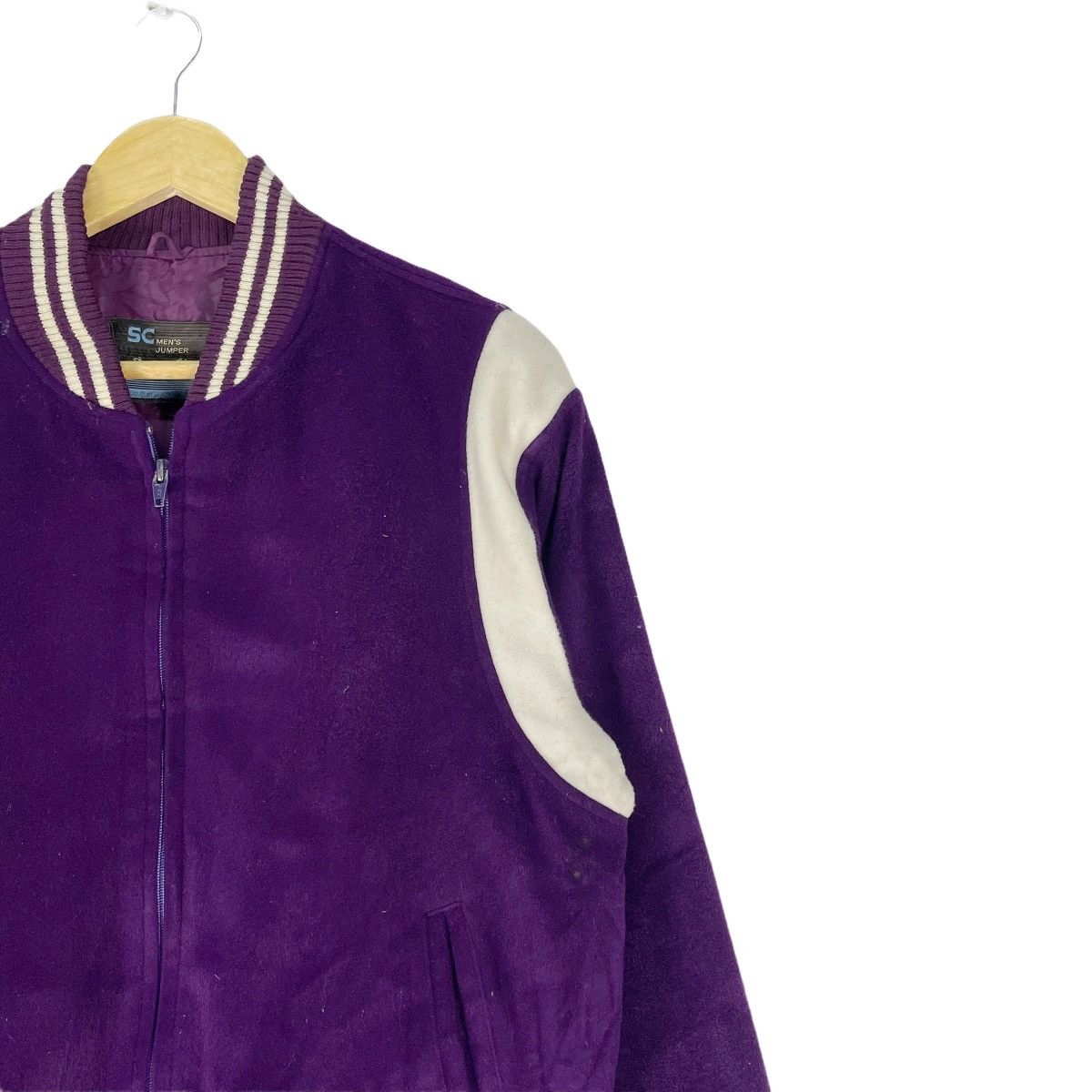 Japanese Brand ❄️SAINT CLAIL Acrylic Varsity Zipper Jacket Size US M / EU 48-50 / 2 - 3 Thumbnail