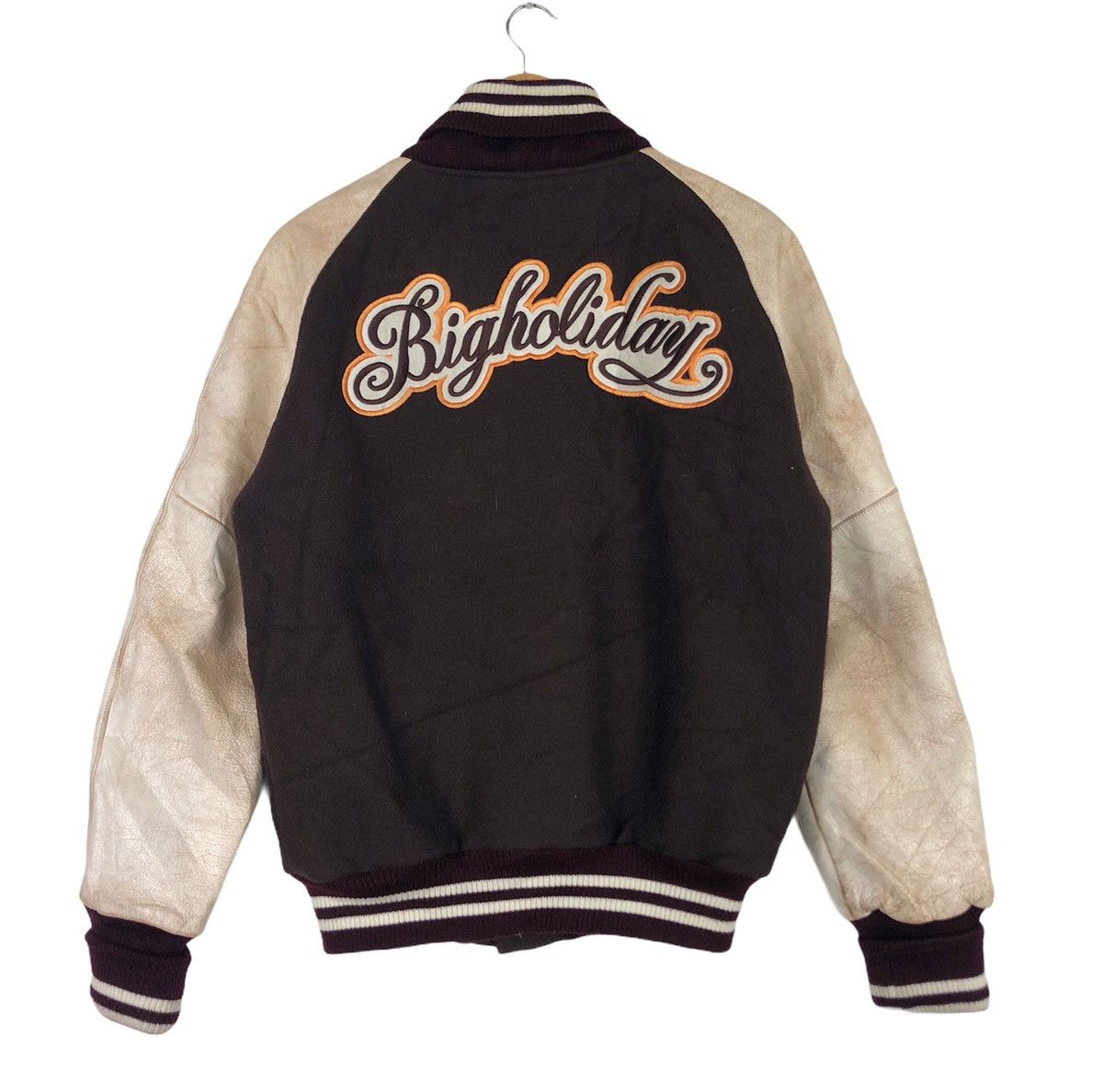 TMT 🔥TMT Japan 🇯🇵 AW2004 Big Holiday Varsity Leather Jacket Size US L / EU 52-54 / 3 - 9 Thumbnail