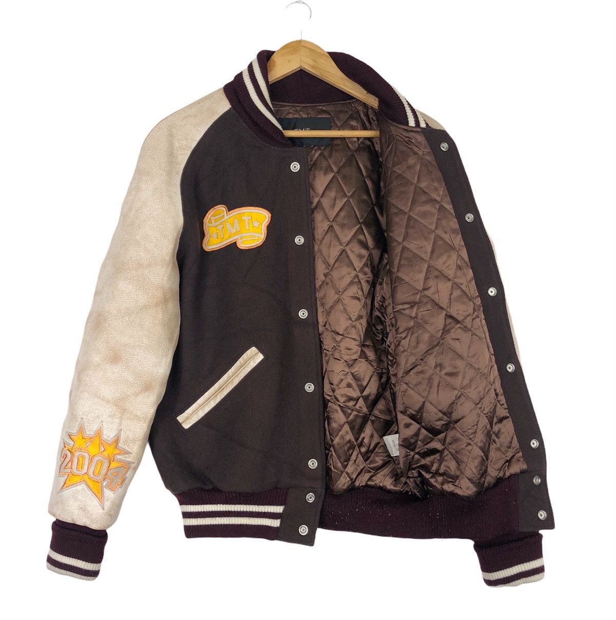 TMT 🔥TMT Japan 🇯🇵 AW2004 Big Holiday Varsity Leather Jacket Size US L / EU 52-54 / 3 - 7 Thumbnail