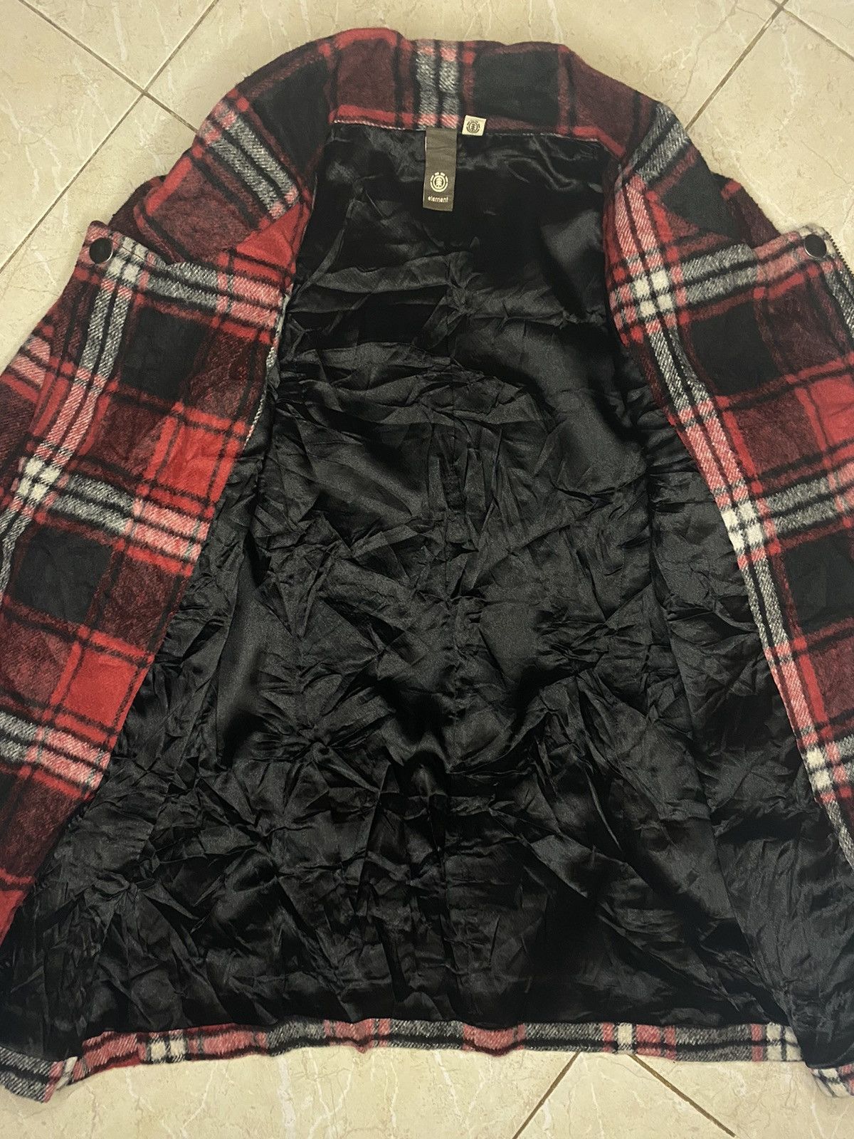 If Six Was Nine Element Plaid Tartan Studded Double-Collar Biker Jacket Size US S / EU 44-46 / 1 - 18 Thumbnail