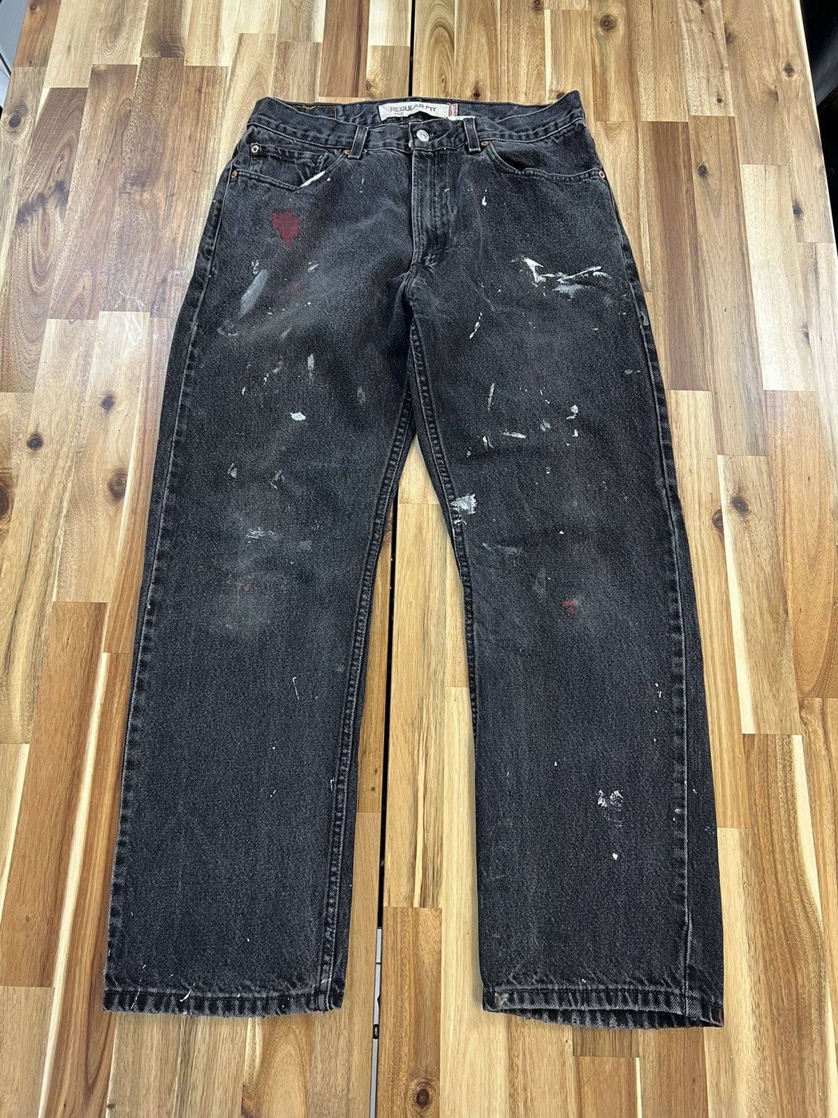 Levi's Vintage Levis 505 Painted Denim Jeans Size US 33 - 1 Thumbnail