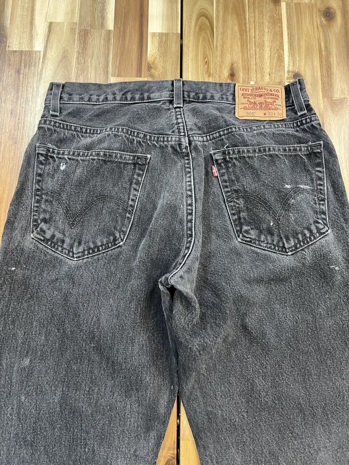 Levi's Vintage Levis 505 Painted Denim Jeans Size US 33 - 11 Thumbnail