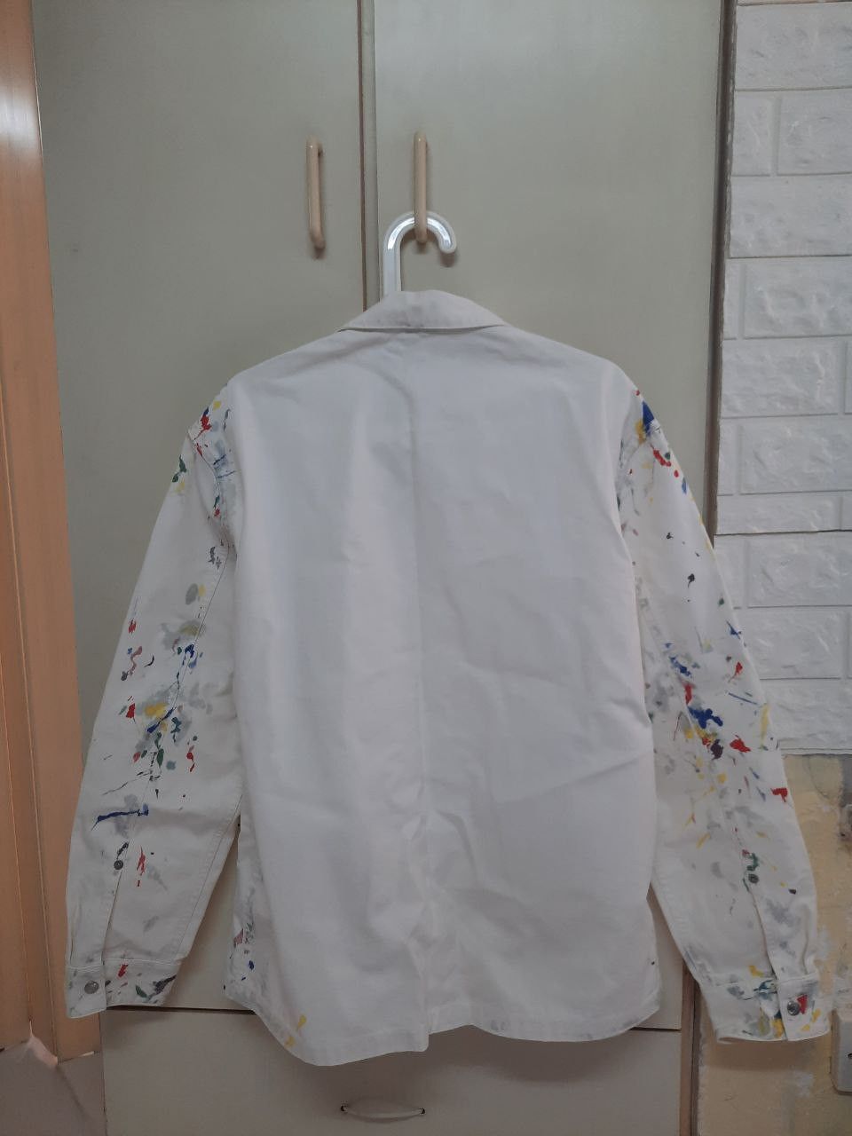 Dior *New* Paint Splatter Denim Jacket Overshirt Size US M / EU 48-50 / 2 - 2 Thumbnail
