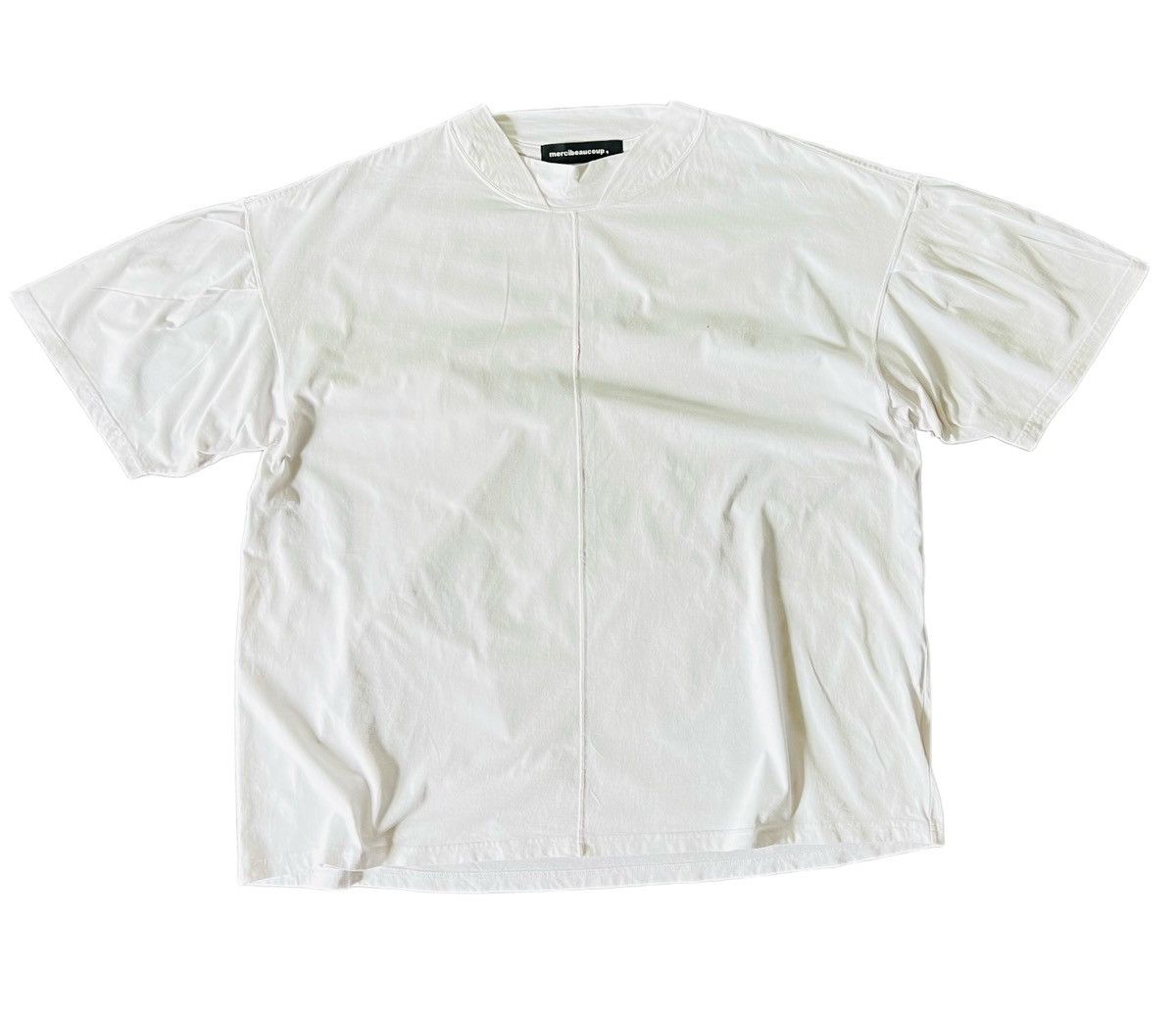 Issey Miyake Mercibeaucoup Issey Miyake Plain White Tee Size US XL / EU 56 / 4 - 1 Thumbnail