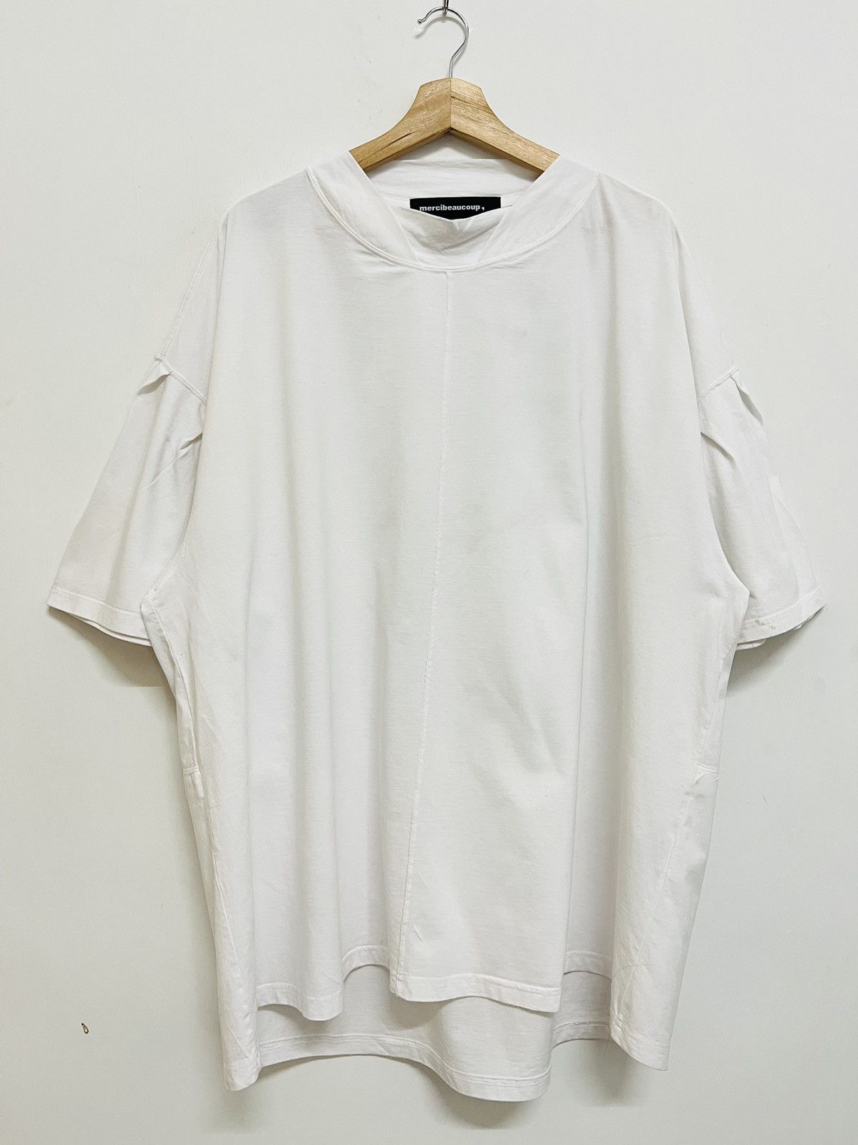 Issey Miyake Mercibeaucoup Issey Miyake Plain White Tee Size US XL / EU 56 / 4 - 2 Thumbnail
