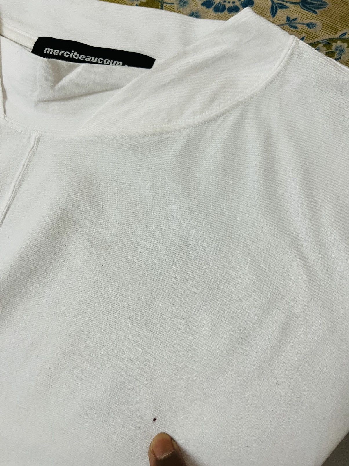 Issey Miyake Mercibeaucoup Issey Miyake Plain White Tee Size US XL / EU 56 / 4 - 5 Thumbnail