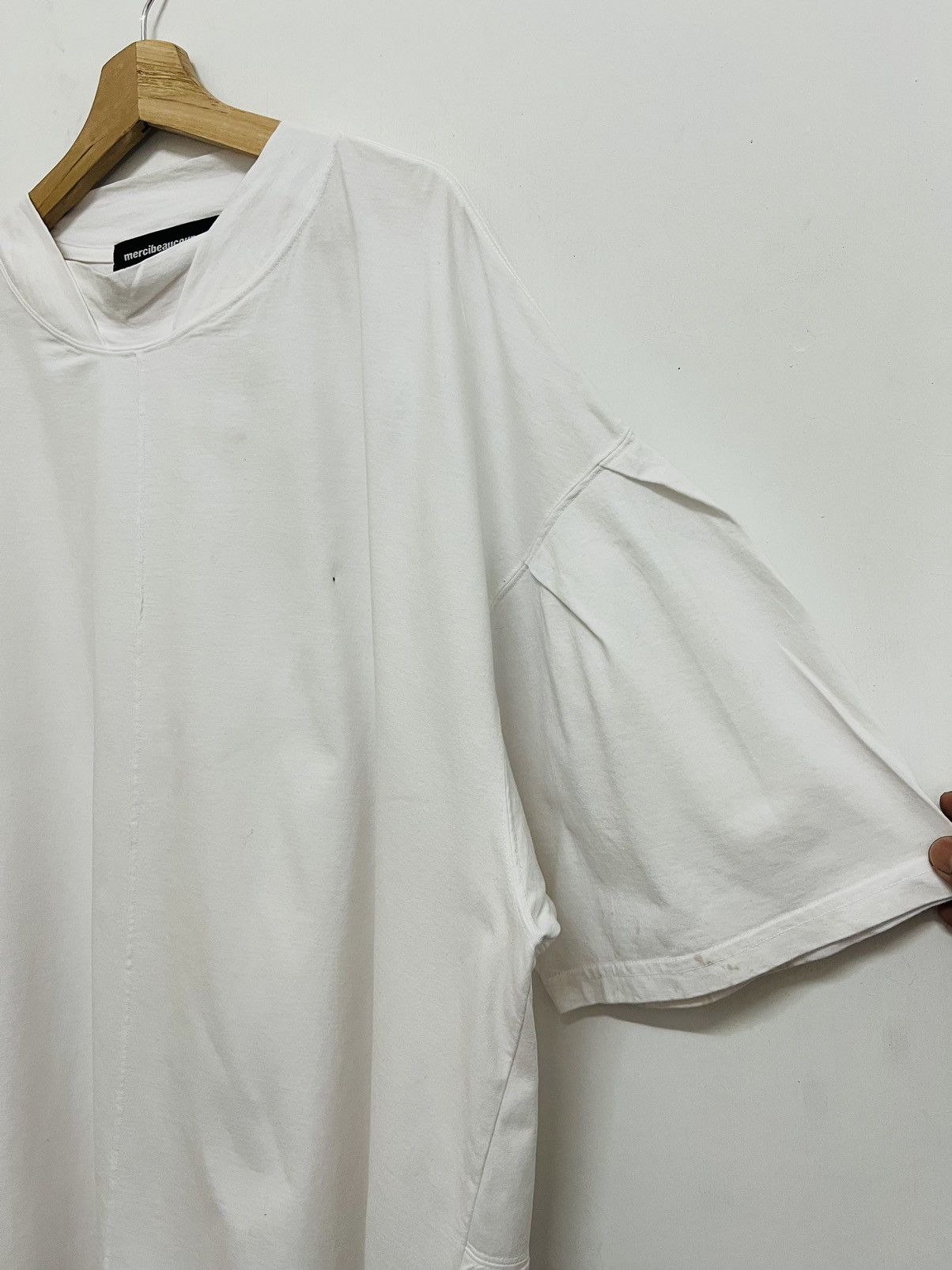 Issey Miyake Mercibeaucoup Issey Miyake Plain White Tee Size US XL / EU 56 / 4 - 3 Thumbnail