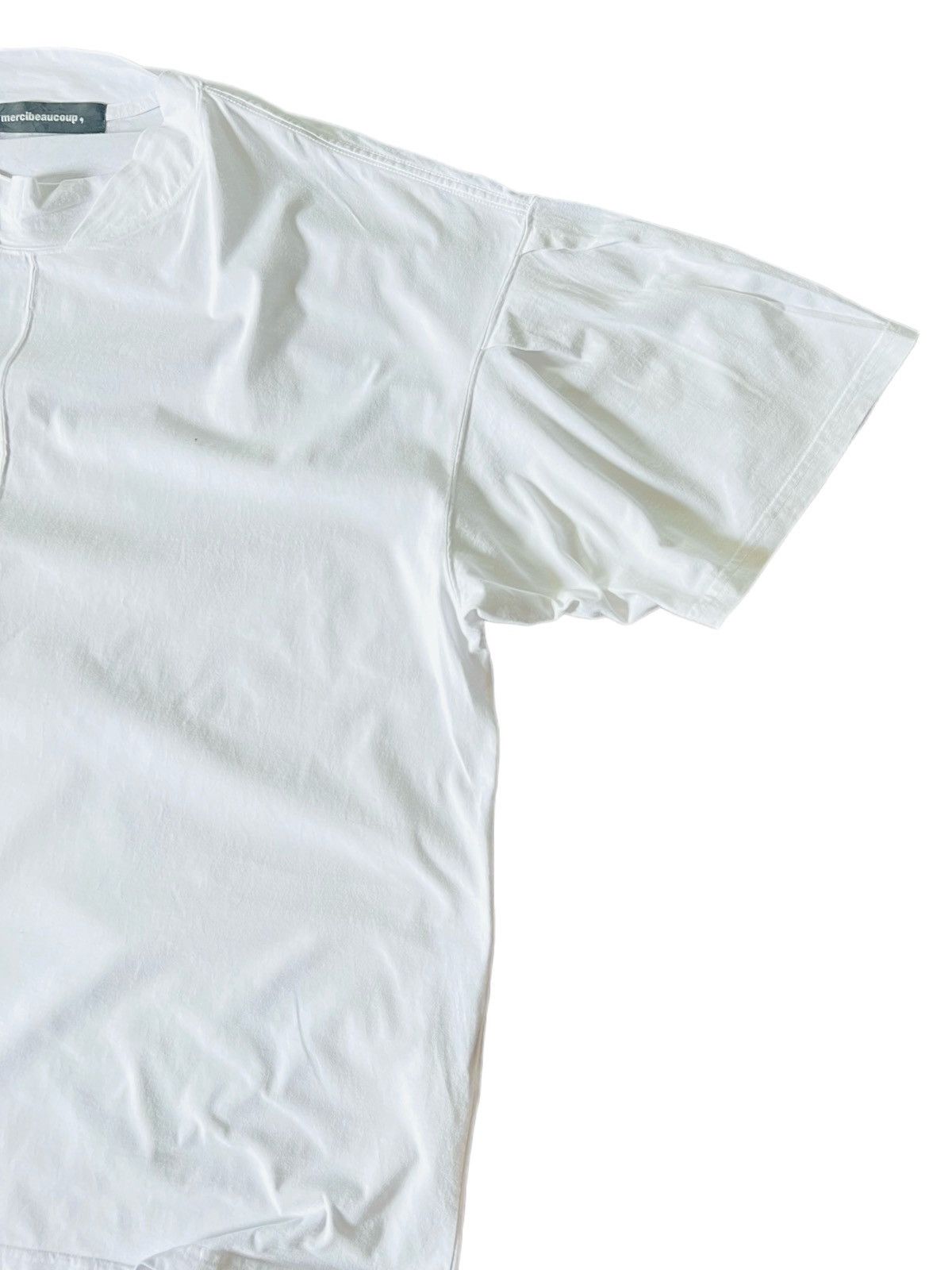 Issey Miyake Mercibeaucoup Issey Miyake Plain White Tee Size US XL / EU 56 / 4 - 9 Thumbnail
