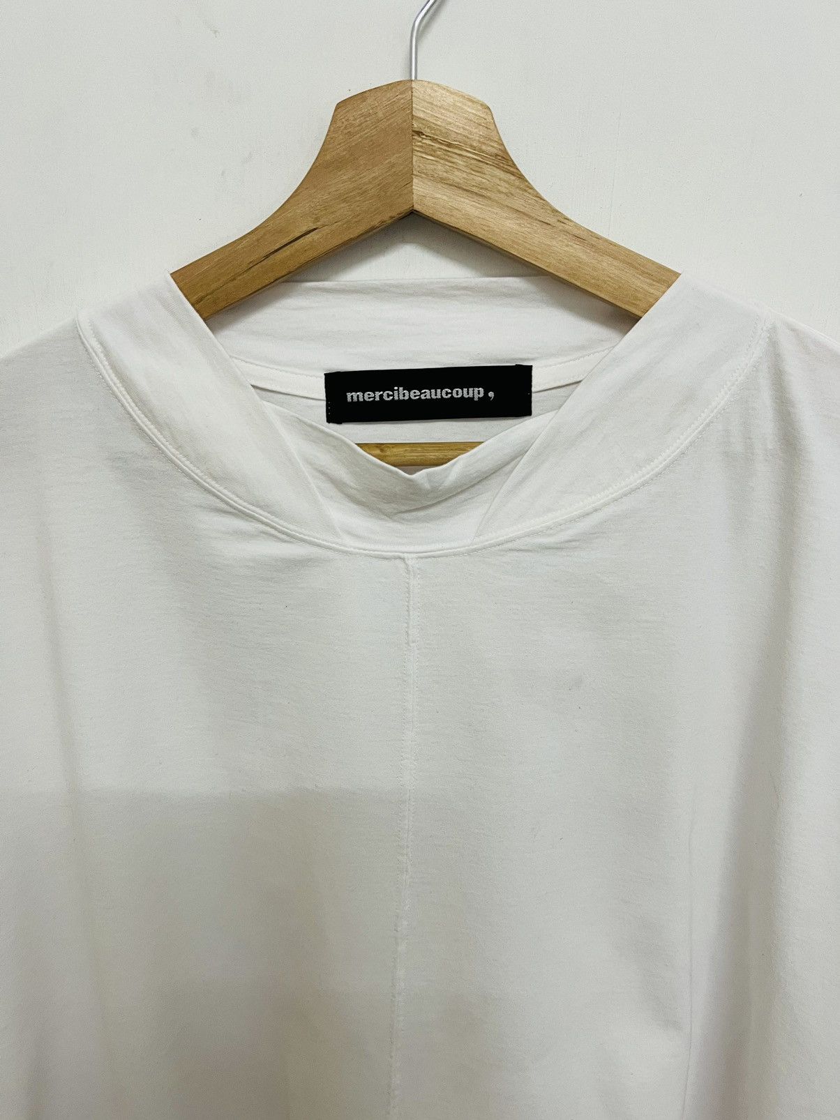 Issey Miyake Mercibeaucoup Issey Miyake Plain White Tee Size US XL / EU 56 / 4 - 4 Thumbnail