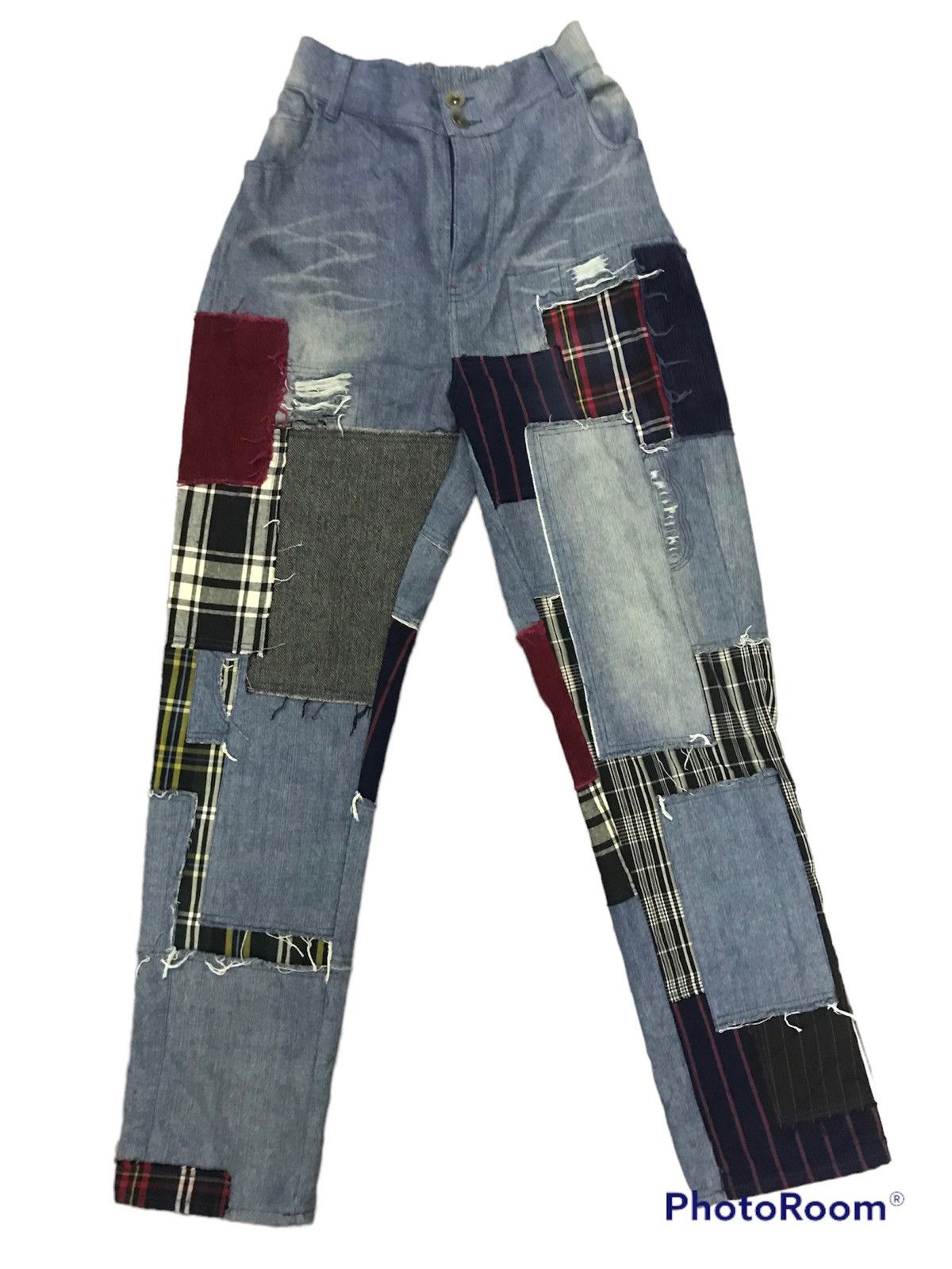 Japanese Brand × Jean Kurt Cobain Patchwork Baggy Jean Size US 32 / EU 48 - 1 Thumbnail