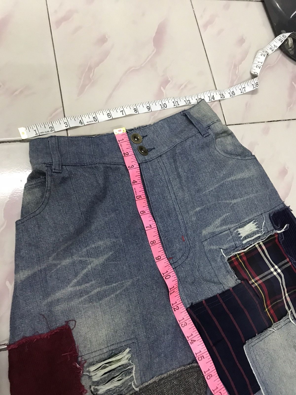 Japanese Brand × Jean Kurt Cobain Patchwork Baggy Jean Size US 32 / EU 48 - 8 Thumbnail