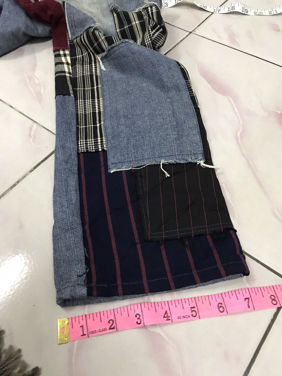 Japanese Brand × Jean Kurt Cobain Patchwork Baggy Jean Size US 32 / EU 48 - 12 Thumbnail