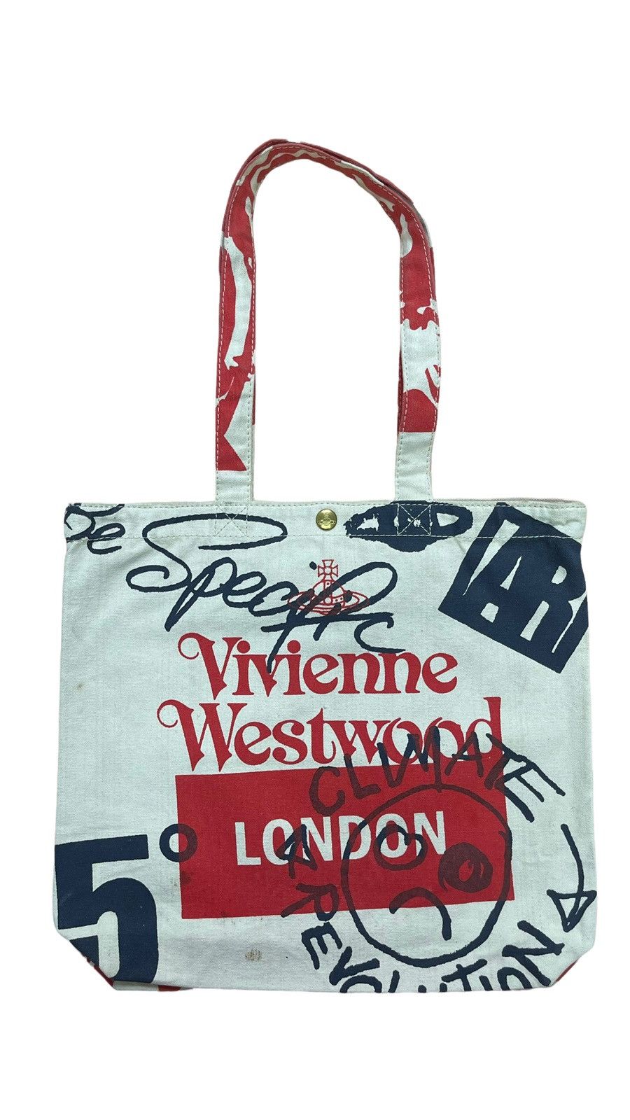 Vivienne Westwood Rare Full Print Artwork Vivienne Westwood Tote Bag ...