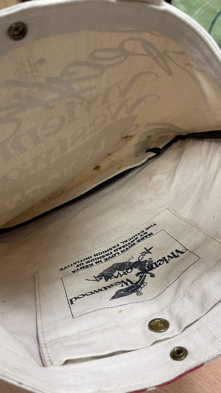 Seditionaries Rare Full Print Artwork Vivienne Westwood Tote Bag Size ONE SIZE - 13 Thumbnail