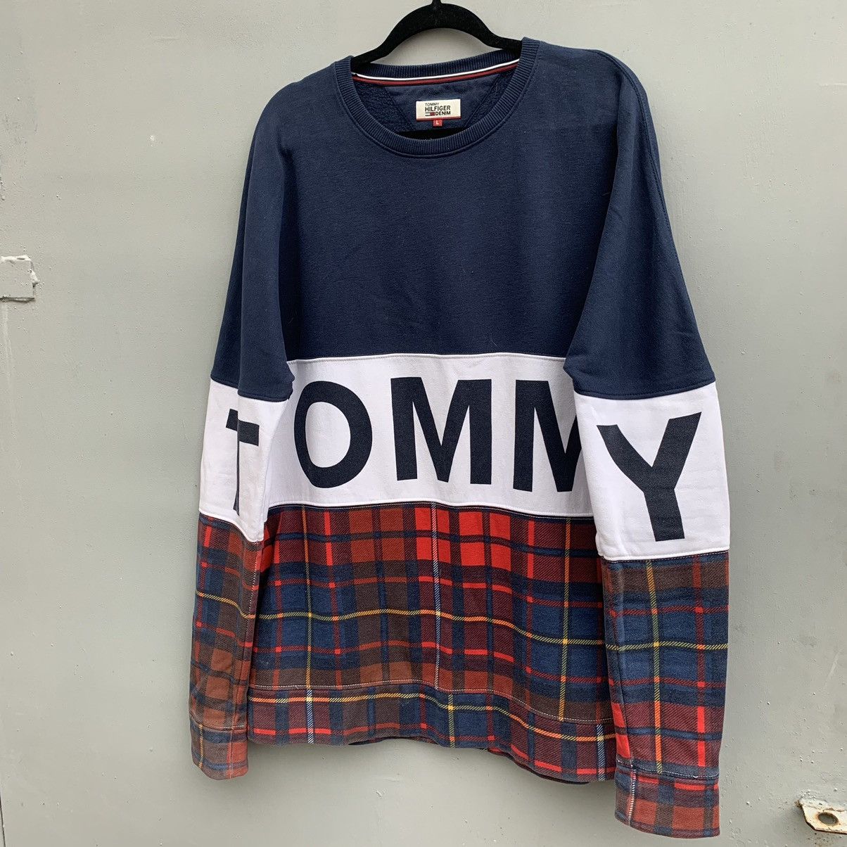 Tommy Hilfiger Tommy Jeans spellout Sweatshirt Size US L / EU 52-54 / 3 - 1 Thumbnail