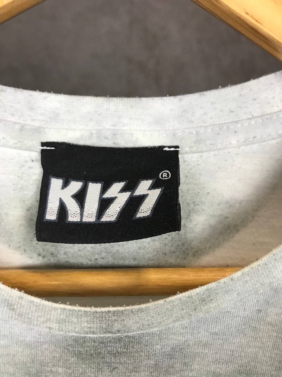 Band Tees × KISS × Vintage Kiss vintage rock band overprinted tee Size US M / EU 48-50 / 2 - 3 Thumbnail