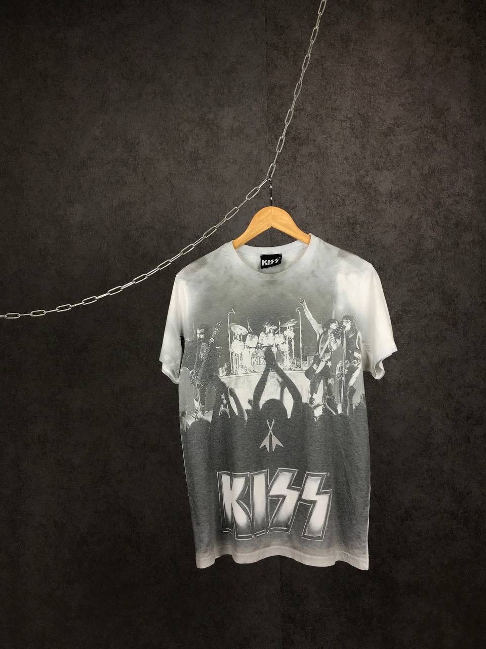 Band Tees × KISS × Vintage Kiss vintage rock band overprinted tee Size US M / EU 48-50 / 2 - 1 Thumbnail