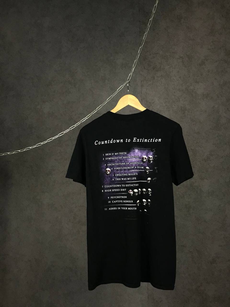 Megadeth Megadeth vintage rock band overprinted tee Size US M / EU 48-50 / 2 - 2 Thumbnail