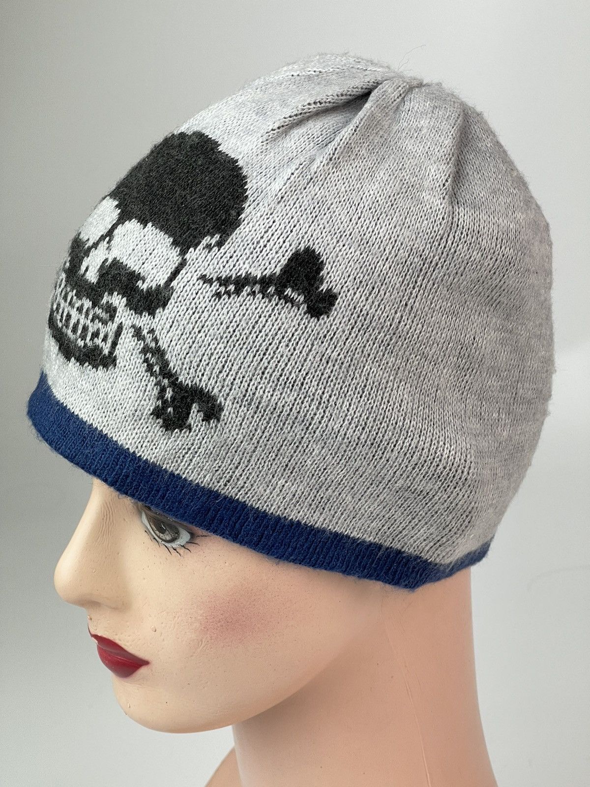 Japanese Brand Skull Crossbone Beanie Hats Snow Caps Size ONE SIZE - 3 Thumbnail
