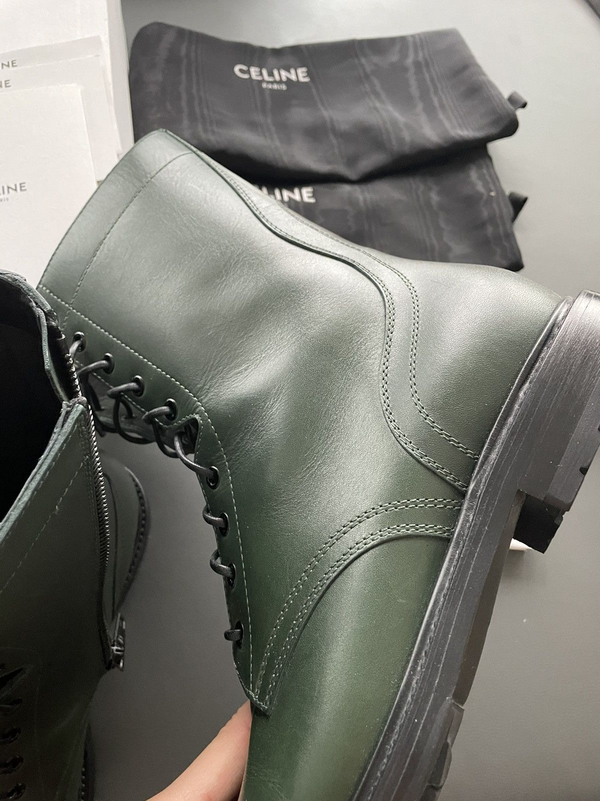 Celine × Hedi Slimane Limited Edition Runway Celine Ranger Leather Boots Size US 11 / EU 44 - 24 Thumbnail