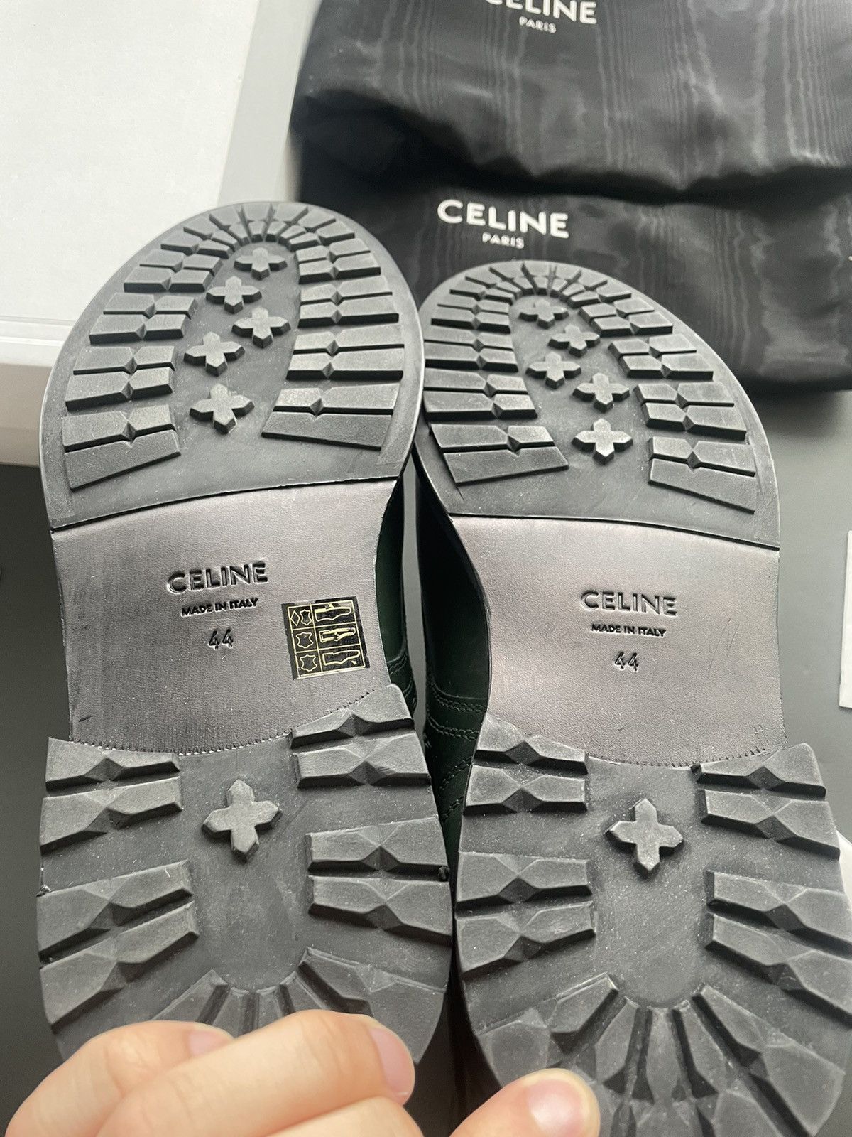 Celine × Hedi Slimane Limited Edition Runway Celine Ranger Leather Boots Size US 11 / EU 44 - 9 Thumbnail
