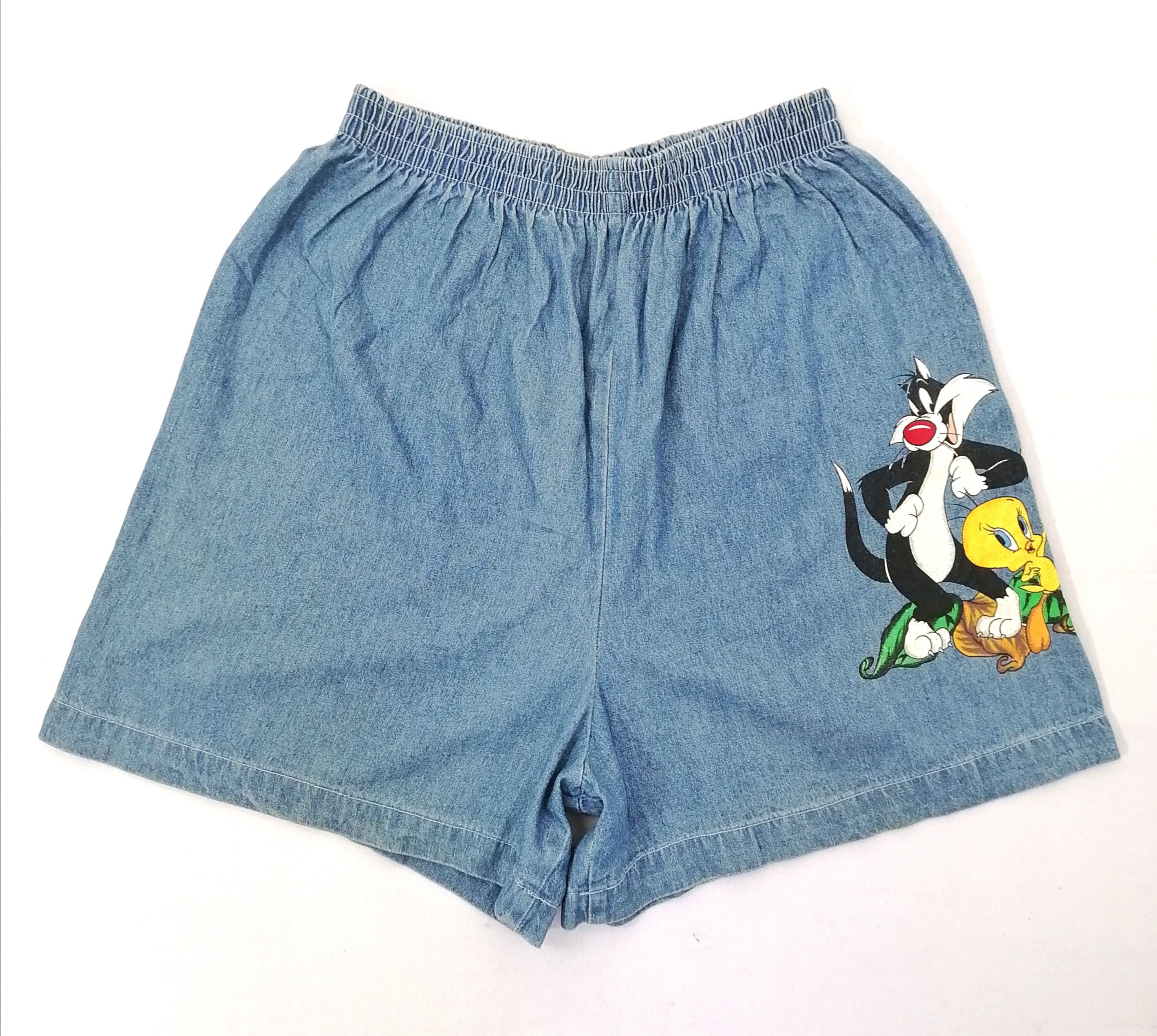 Cartoon Network × Vintage × Warner Bros Looney Tunes Short Denim Size US 40 / EU 56 - 1 Thumbnail