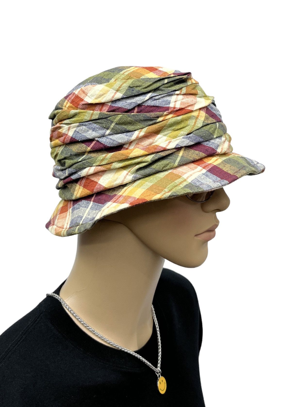 CA4LA 🔥CA4LA Japanese Hat Designer Layered Check Bucket Hat KPOP Size ONE SIZE - 2 Thumbnail