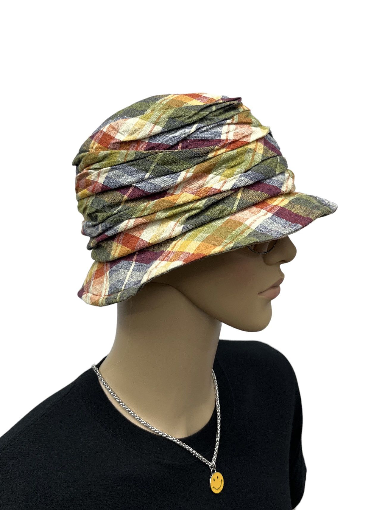 CA4LA 🔥CA4LA Japanese Hat Designer Layered Check Bucket Hat KPOP Size ONE SIZE - 4 Thumbnail