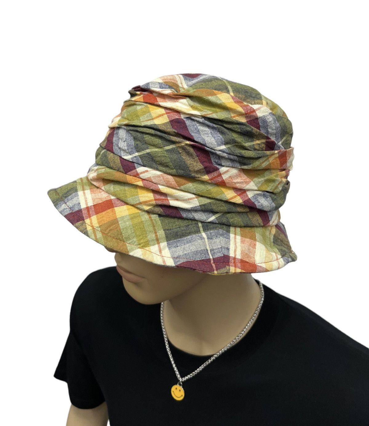 CA4LA 🔥CA4LA Japanese Hat Designer Layered Check Bucket Hat KPOP Size ONE SIZE - 3 Thumbnail
